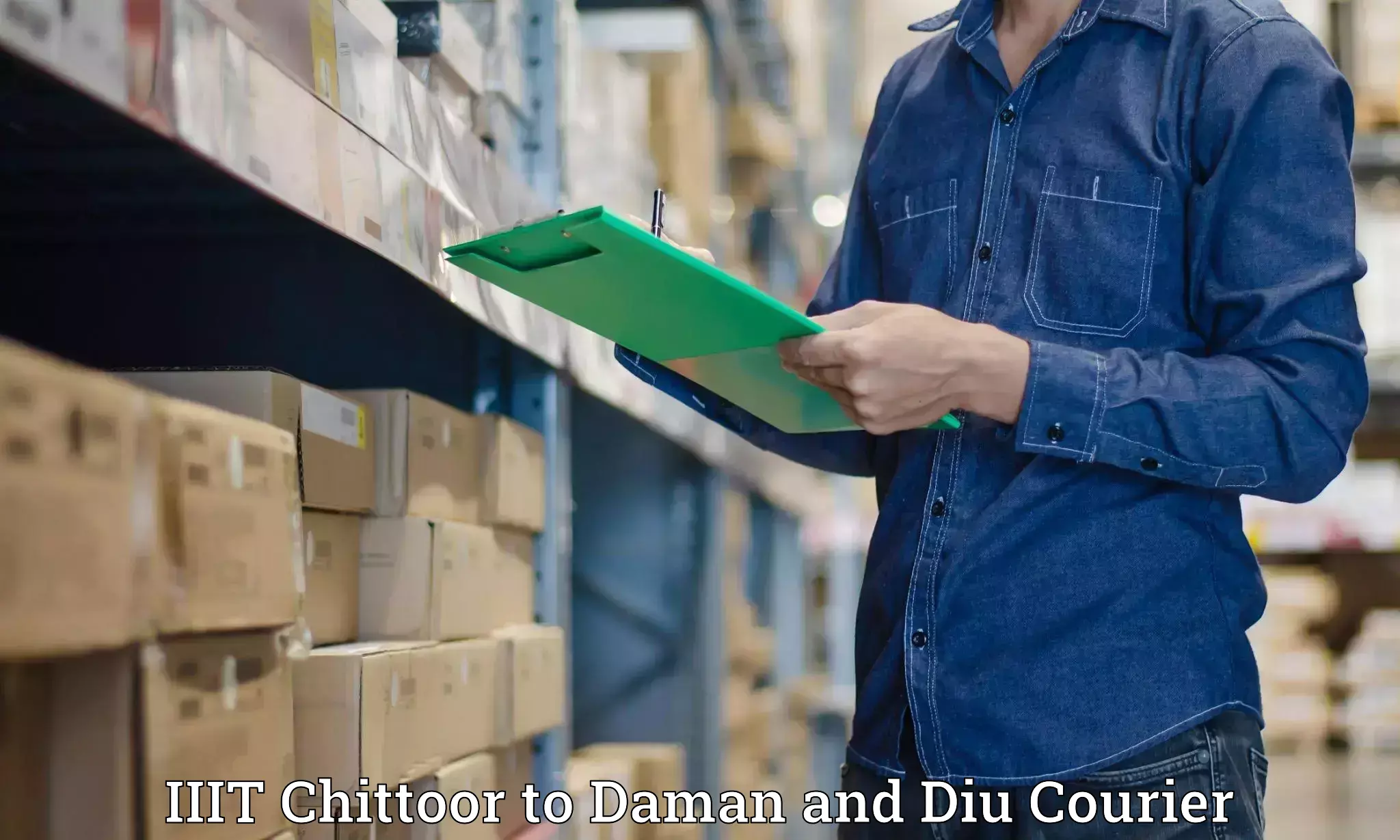 Nationwide shipping coverage IIIT Chittoor to Daman and Diu