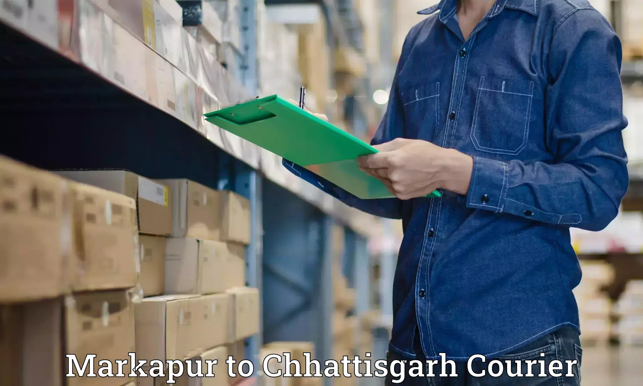 Courier service partnerships Markapur to Raigarh Chhattisgarh
