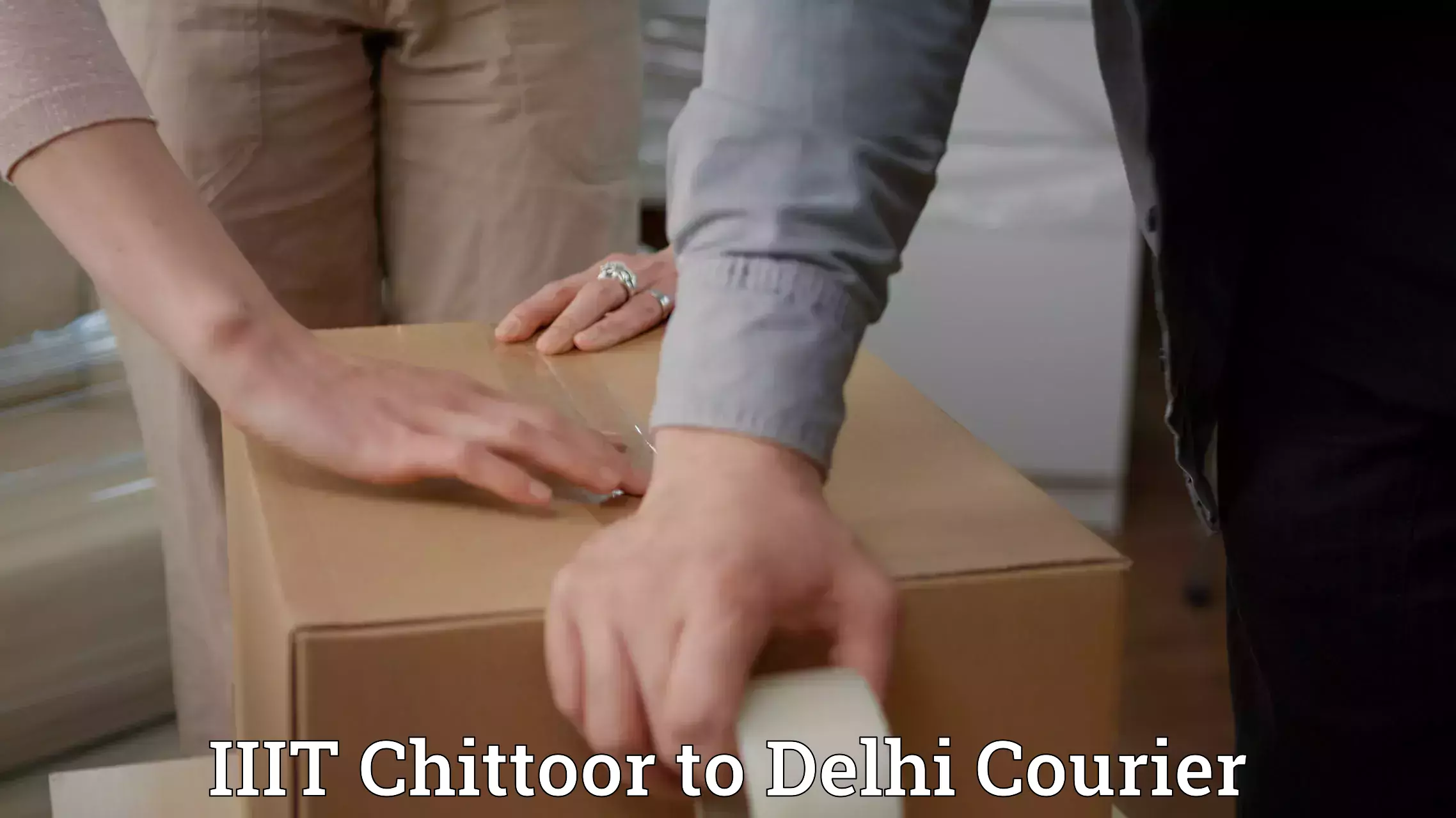 Express courier capabilities IIIT Chittoor to University of Delhi