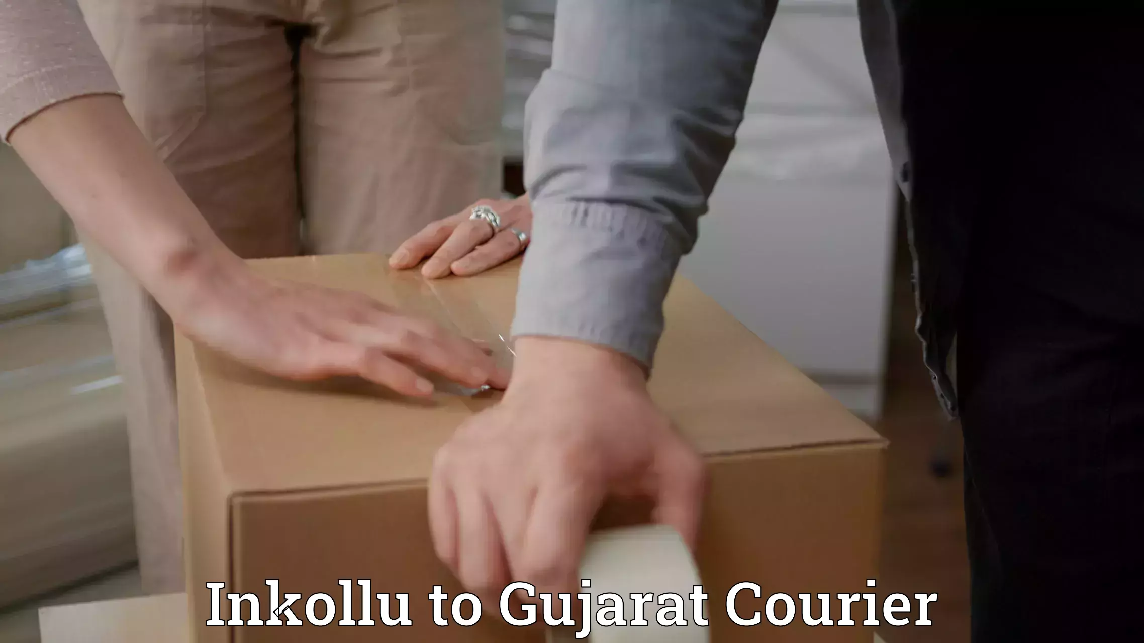 User-friendly courier app Inkollu to Gujarat