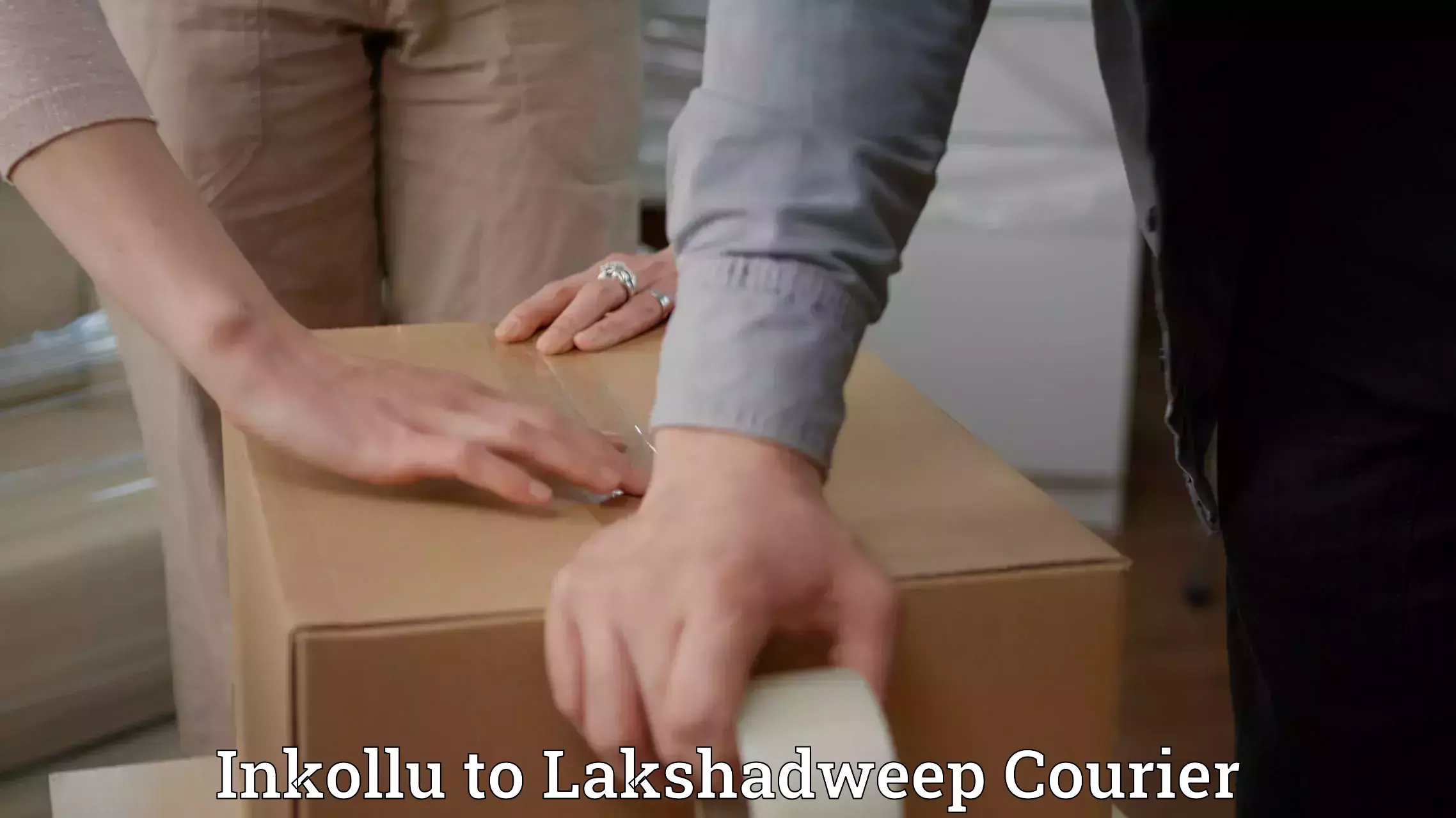 24-hour courier services Inkollu to Lakshadweep