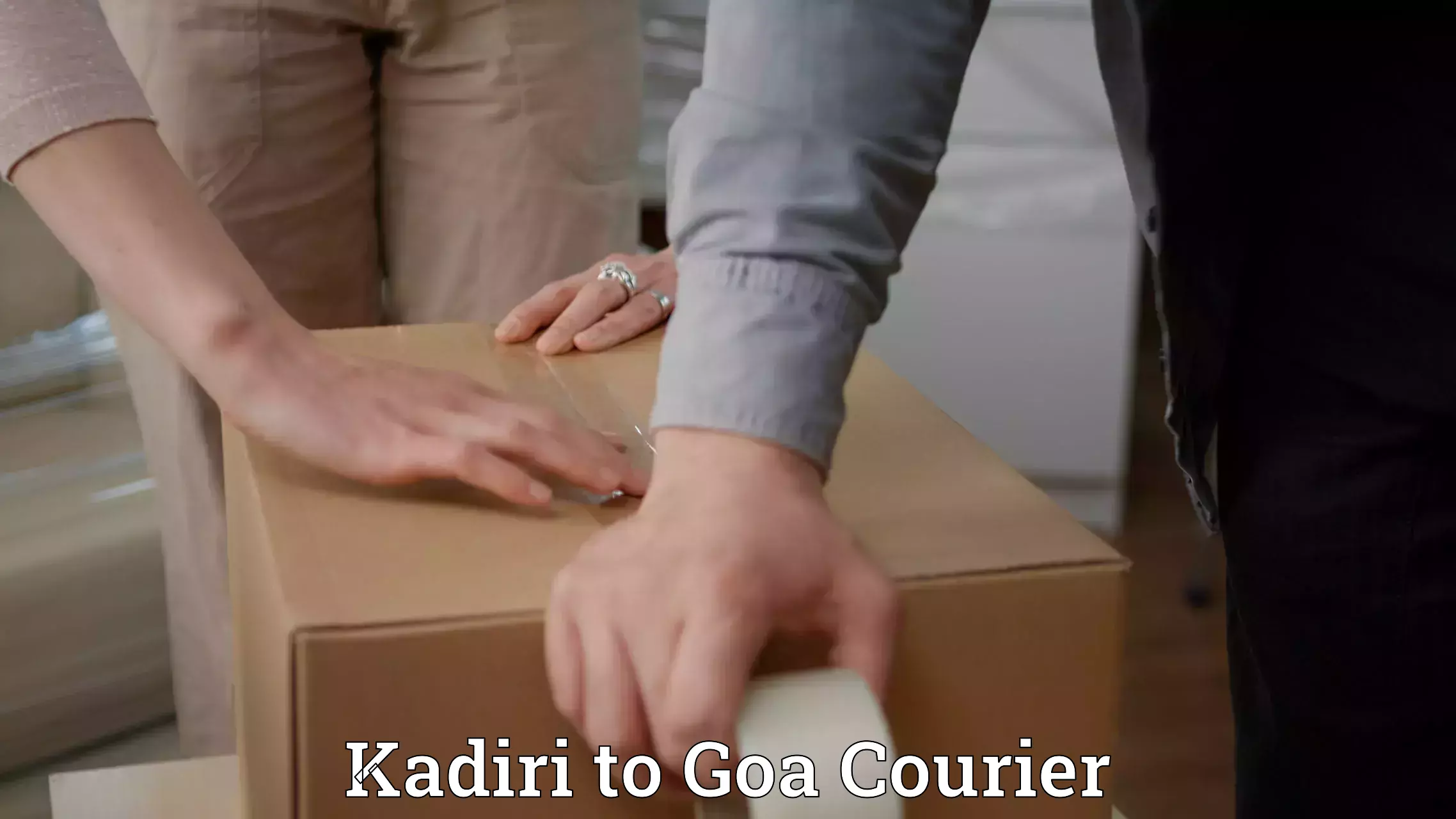 Heavy parcel delivery Kadiri to Goa