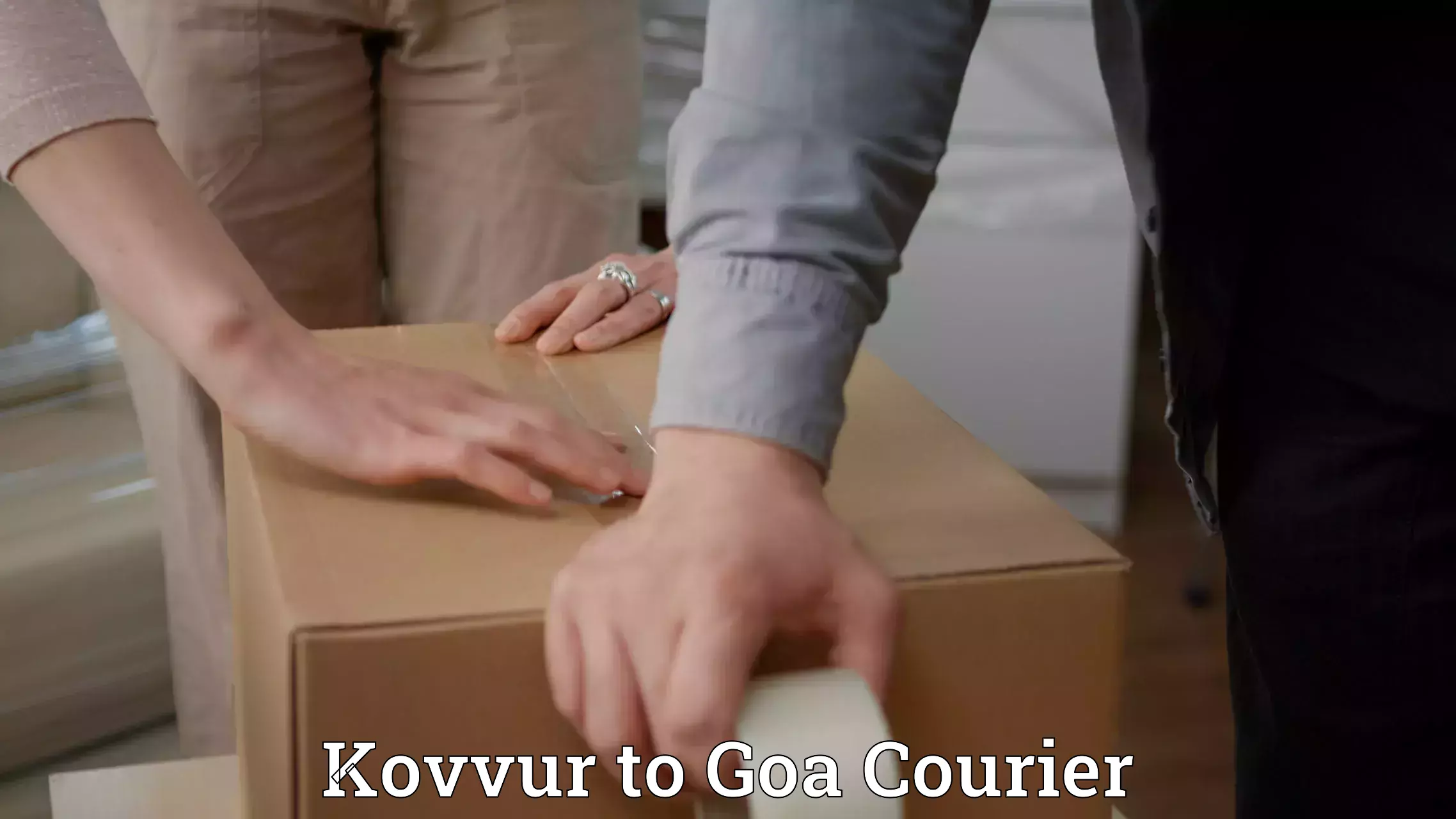 Courier service innovation Kovvur to Goa University