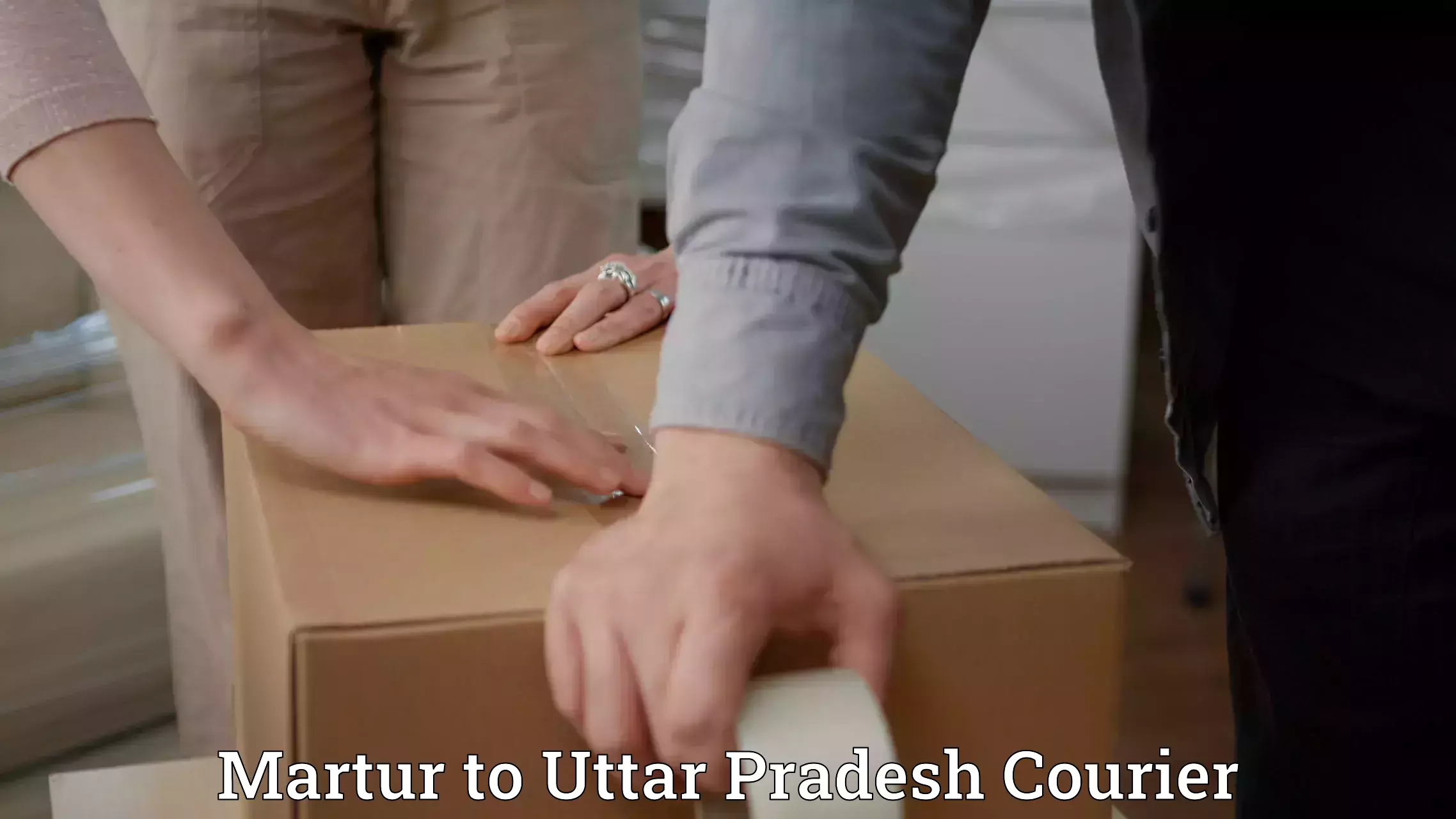 Courier service efficiency Martur to Kaushambi
