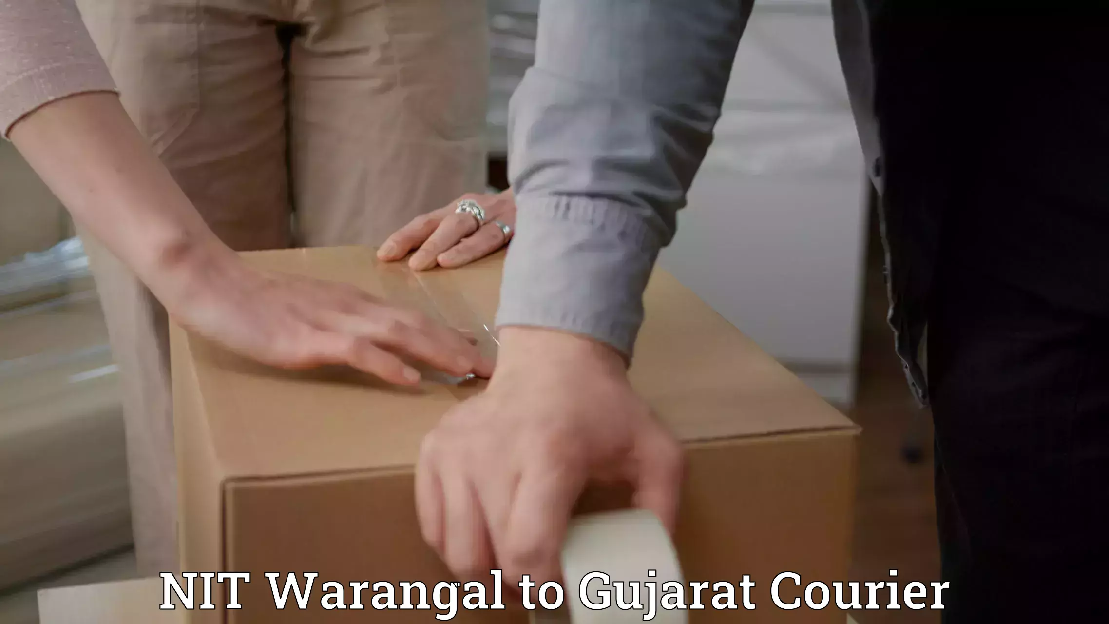 Efficient parcel tracking NIT Warangal to Ahmedabad