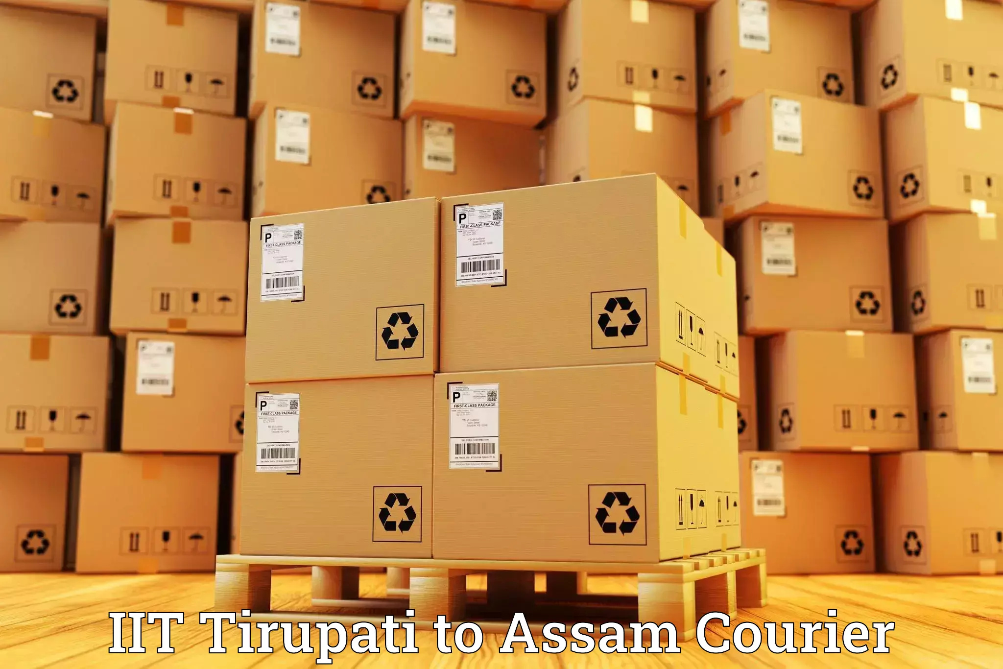 Courier service efficiency IIT Tirupati to Assam