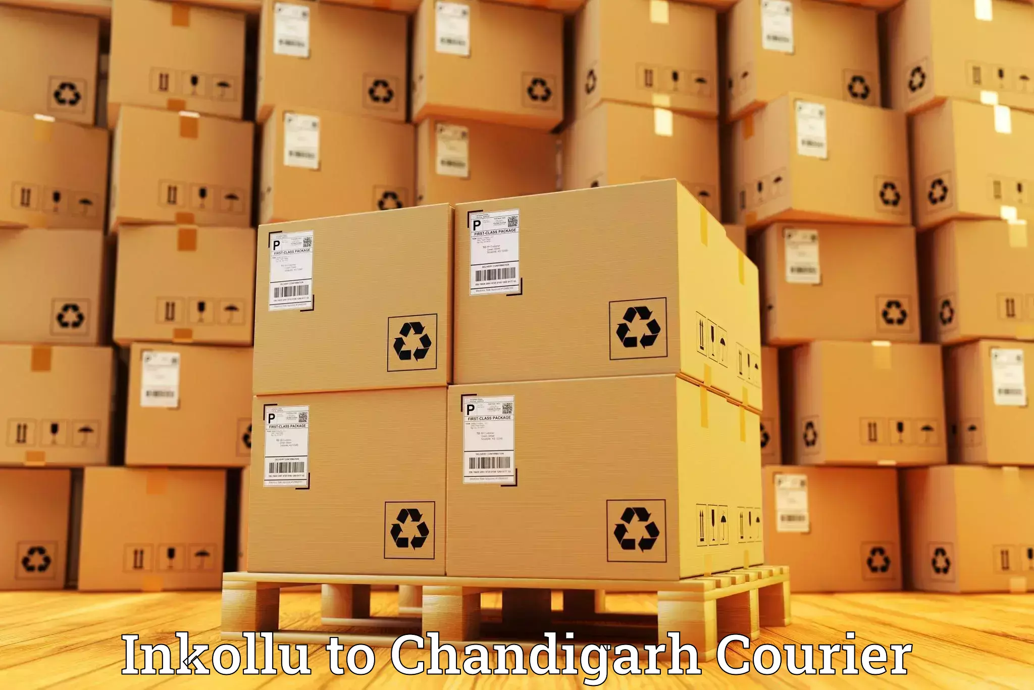 Round-the-clock parcel delivery Inkollu to Panjab University Chandigarh