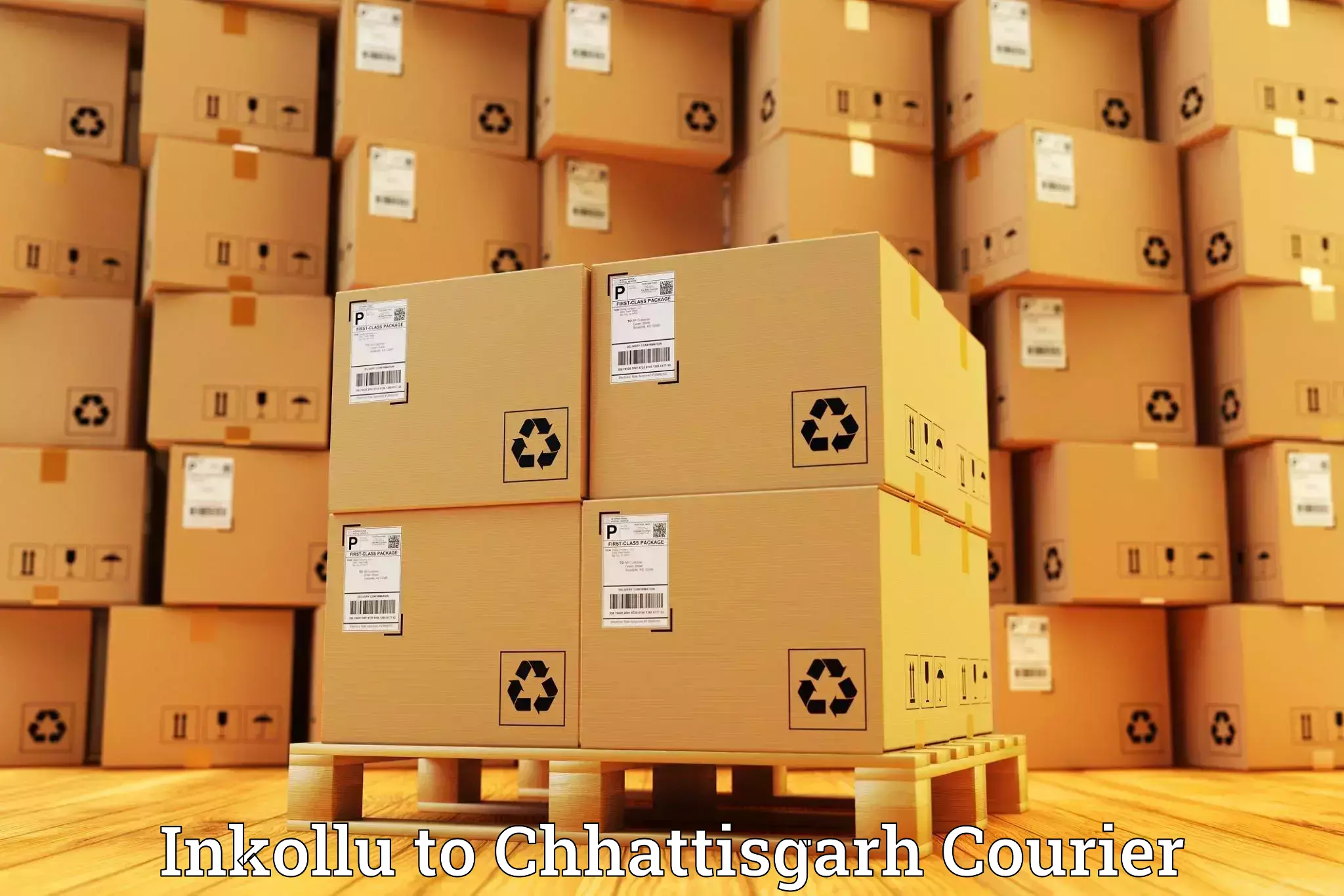 Courier dispatch services Inkollu to Bijapur Chhattisgarh