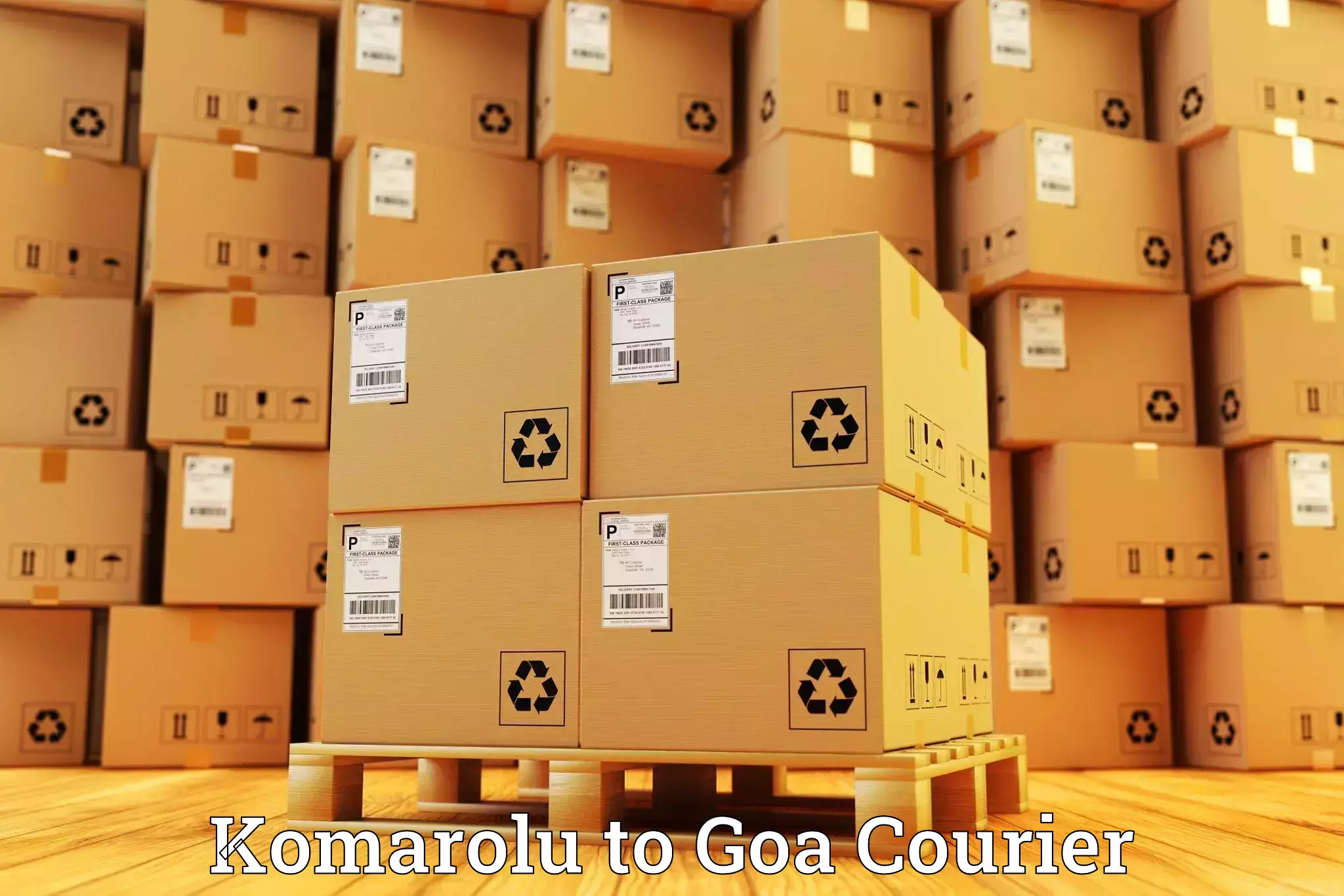 Express package delivery Komarolu to South Goa