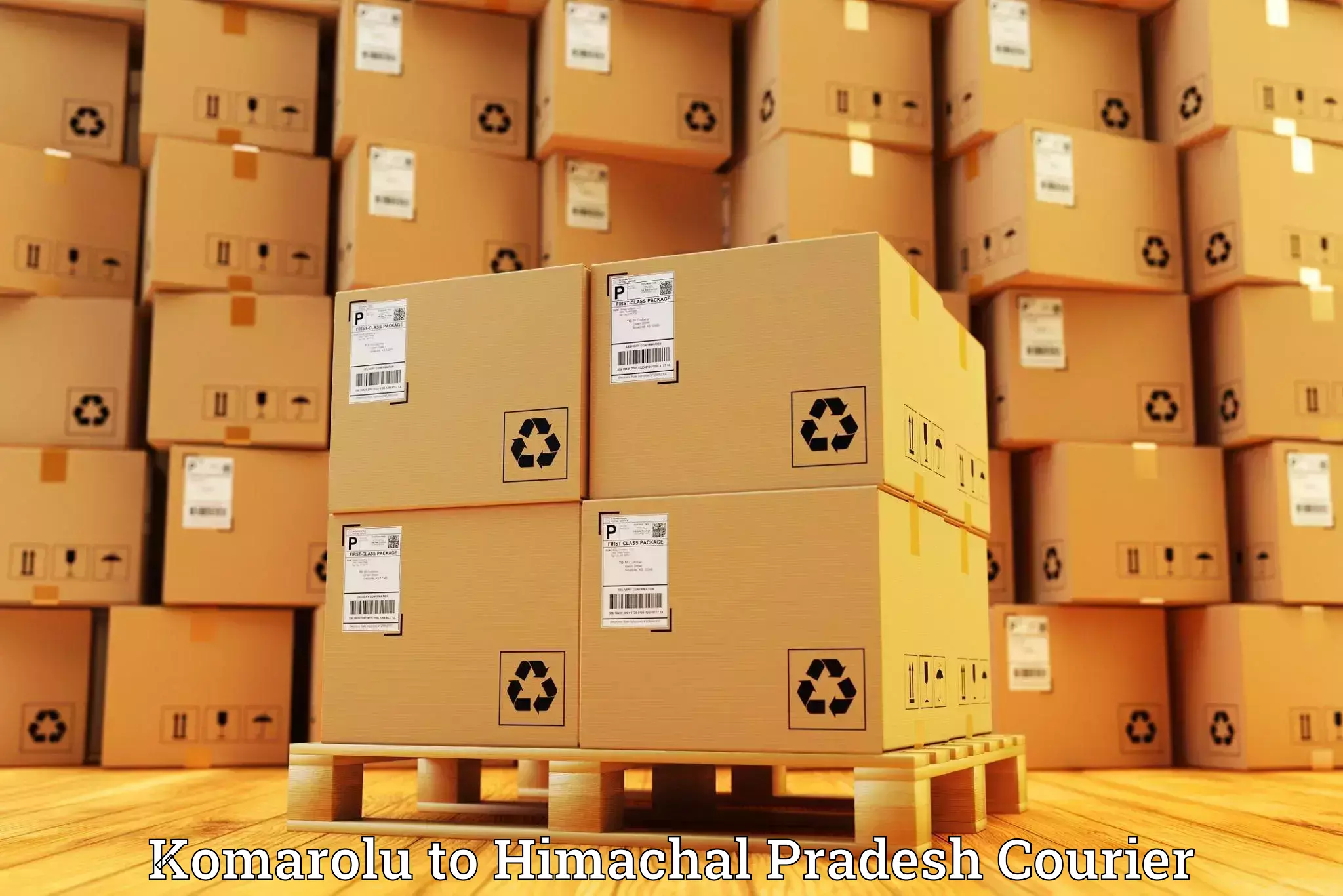 Delivery service partnership Komarolu to Himachal Pradesh