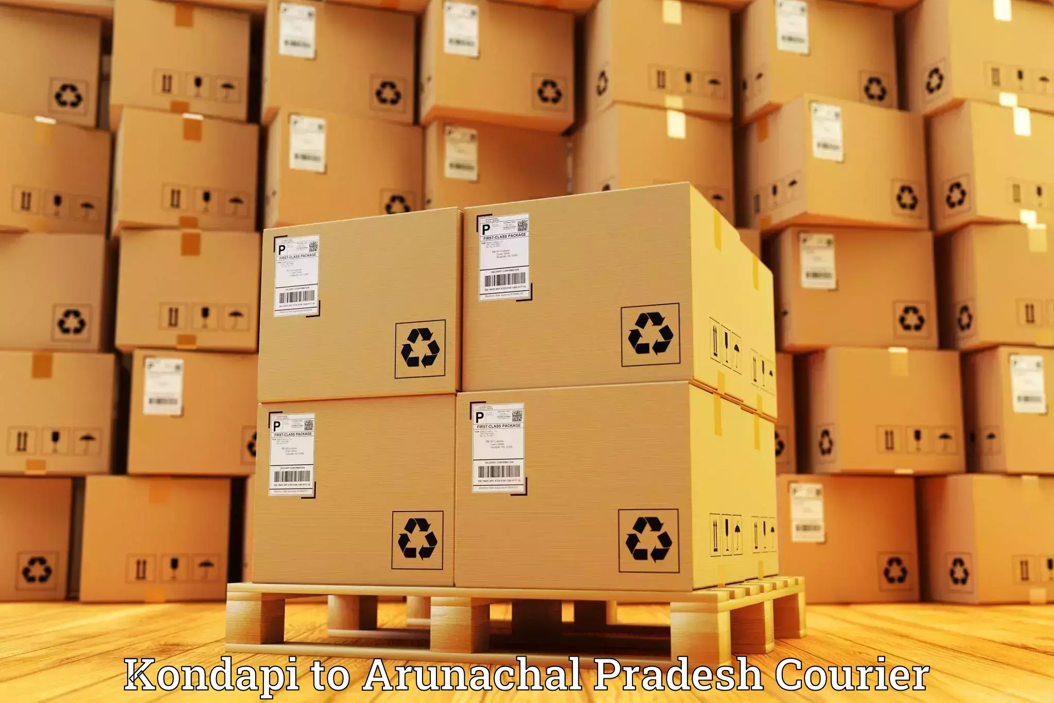Courier service innovation Kondapi to Arunachal Pradesh