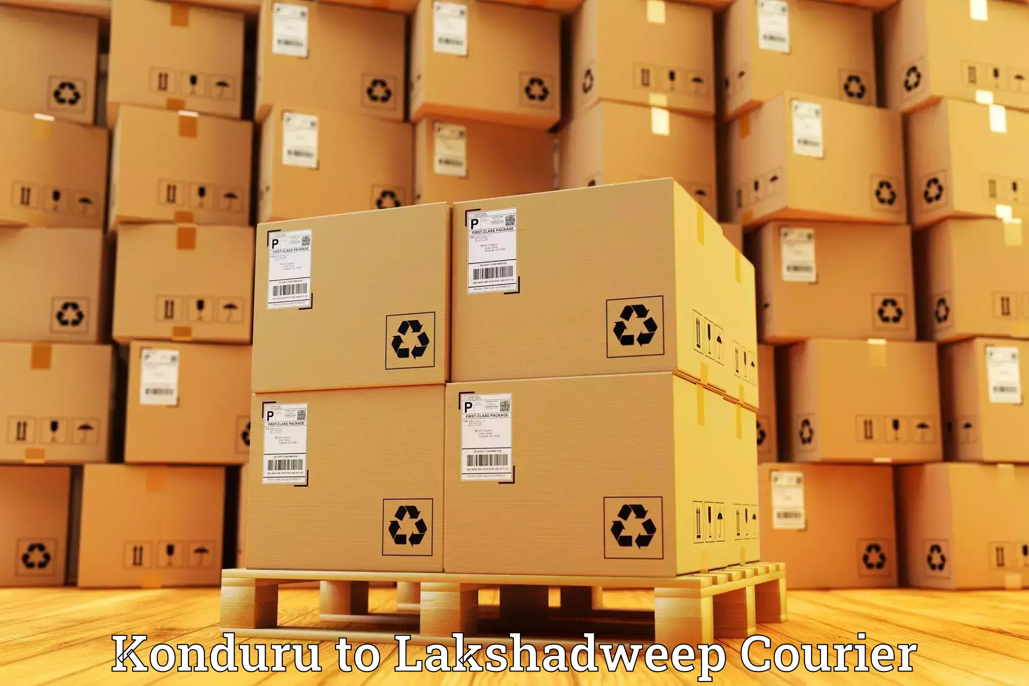 Online courier booking Konduru to Lakshadweep