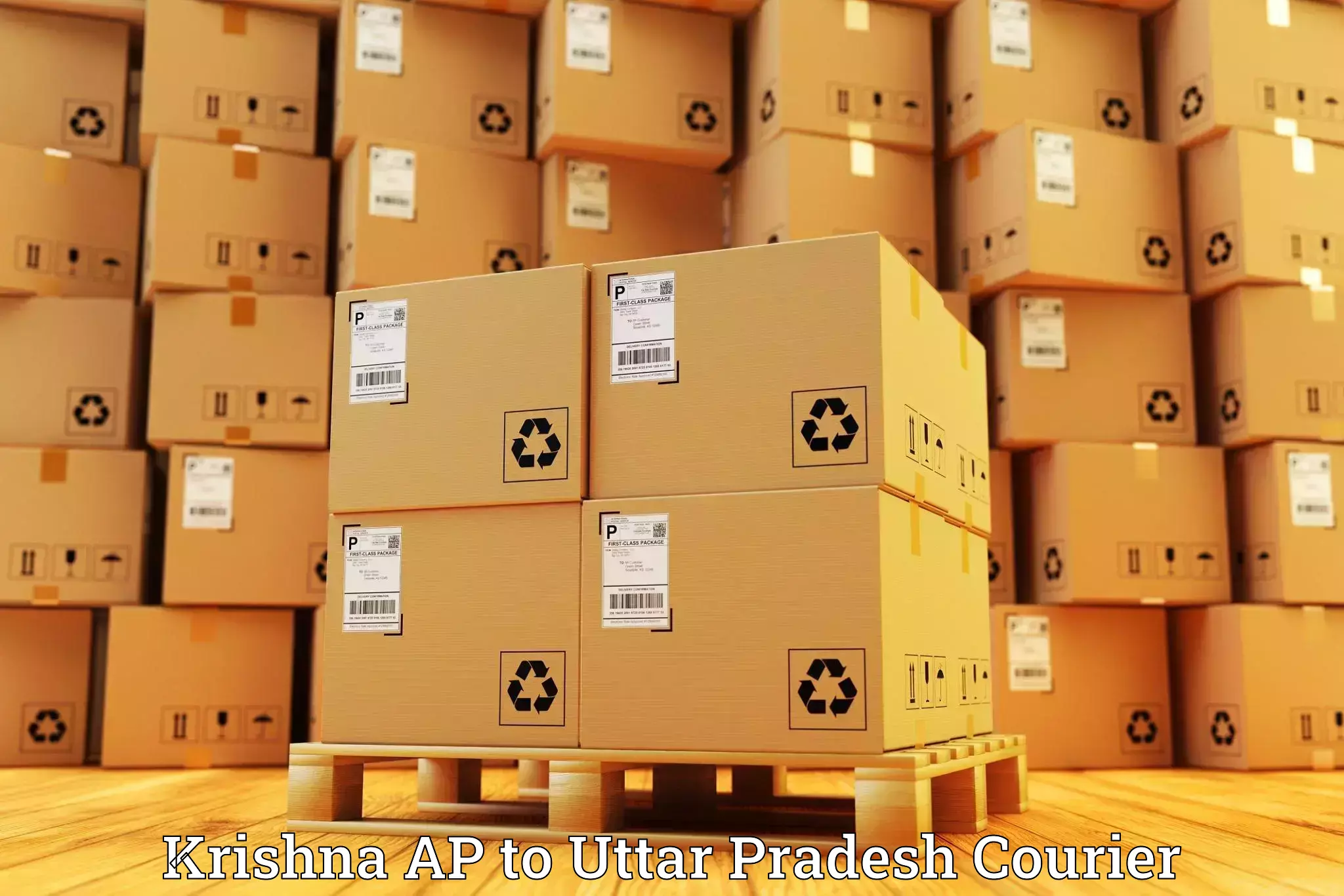 Doorstep delivery service Krishna AP to Aligarh