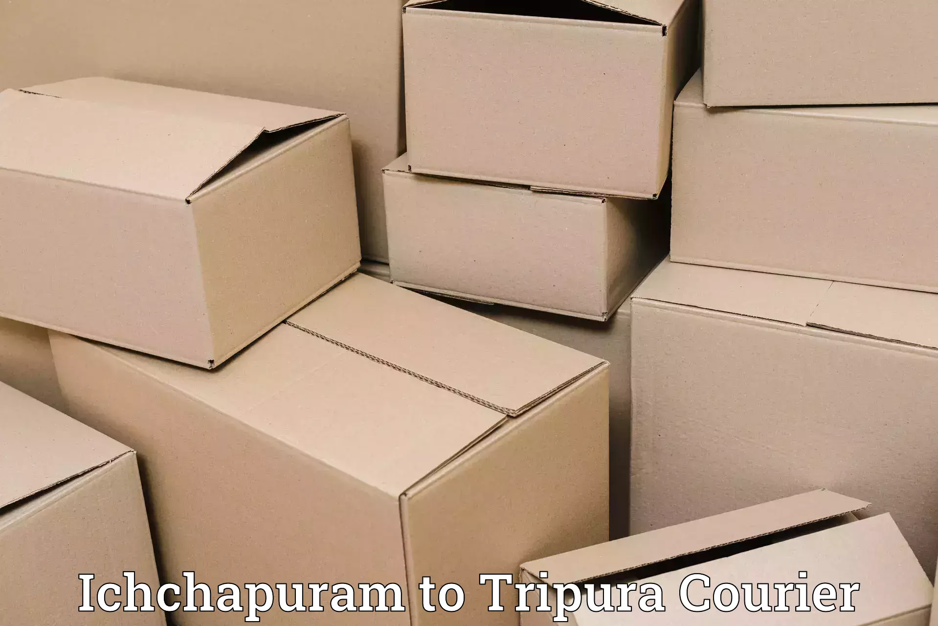 Punctual parcel services Ichchapuram to Khowai