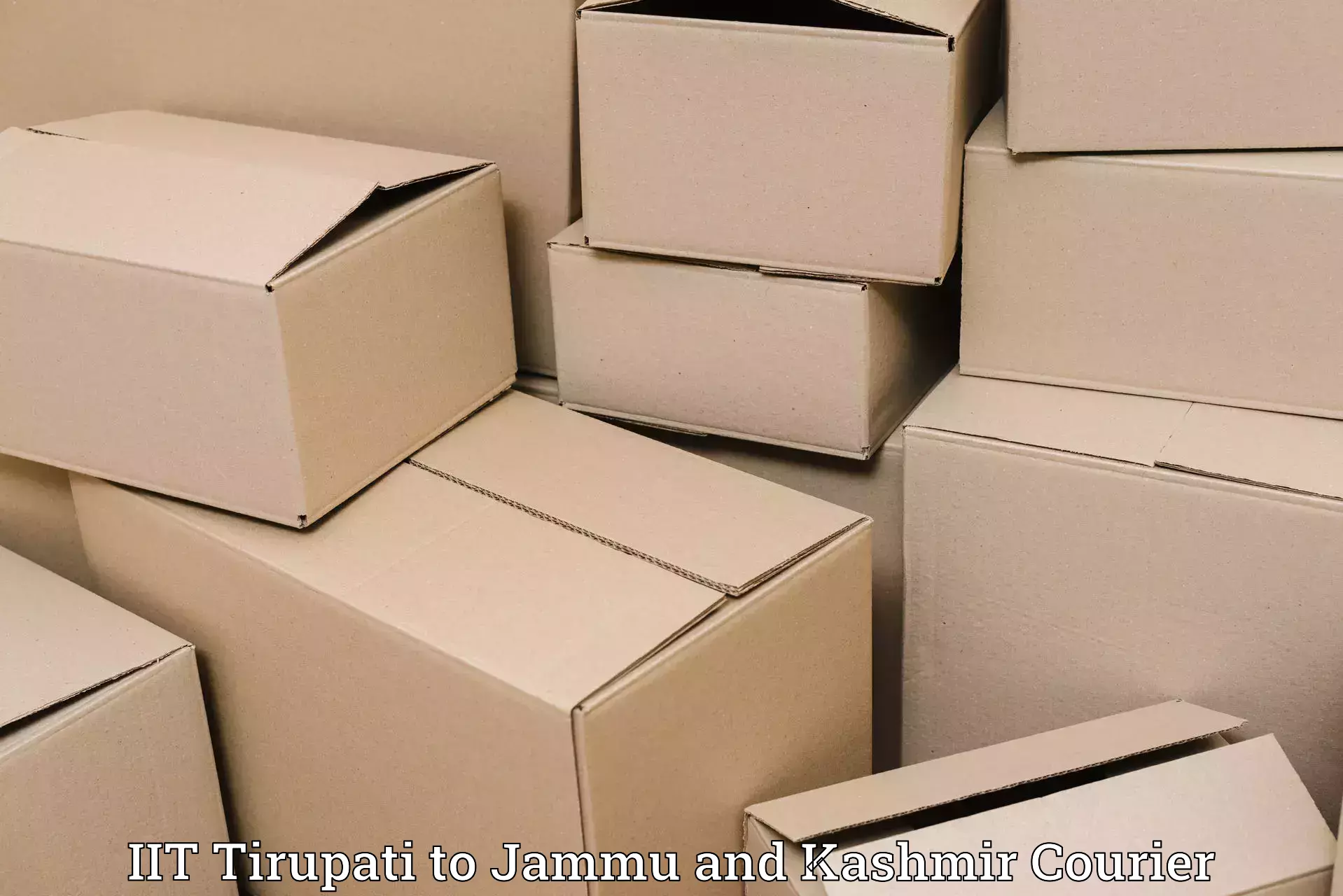 On-demand shipping options IIT Tirupati to Jammu and Kashmir