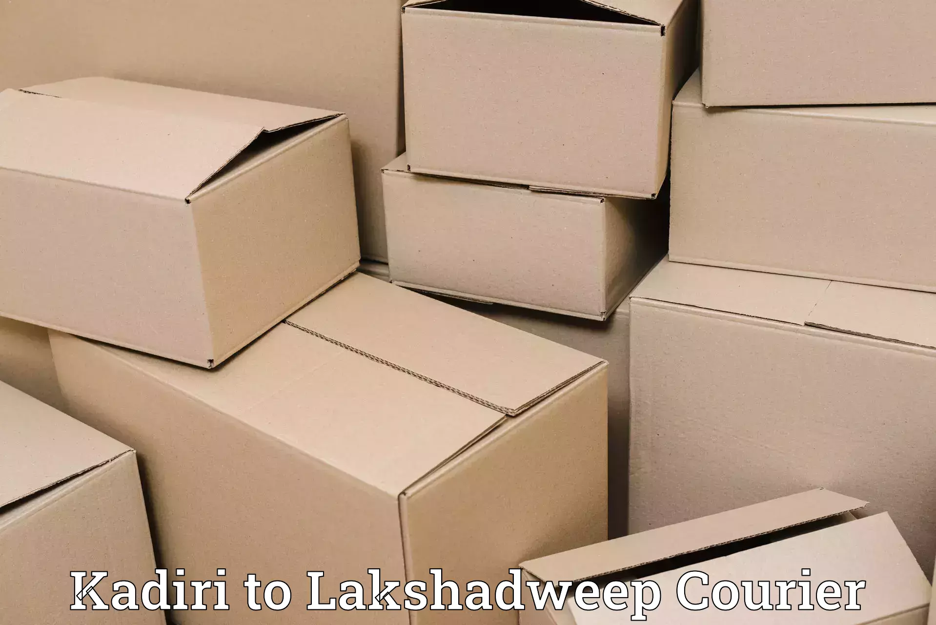 Efficient parcel transport Kadiri to Lakshadweep