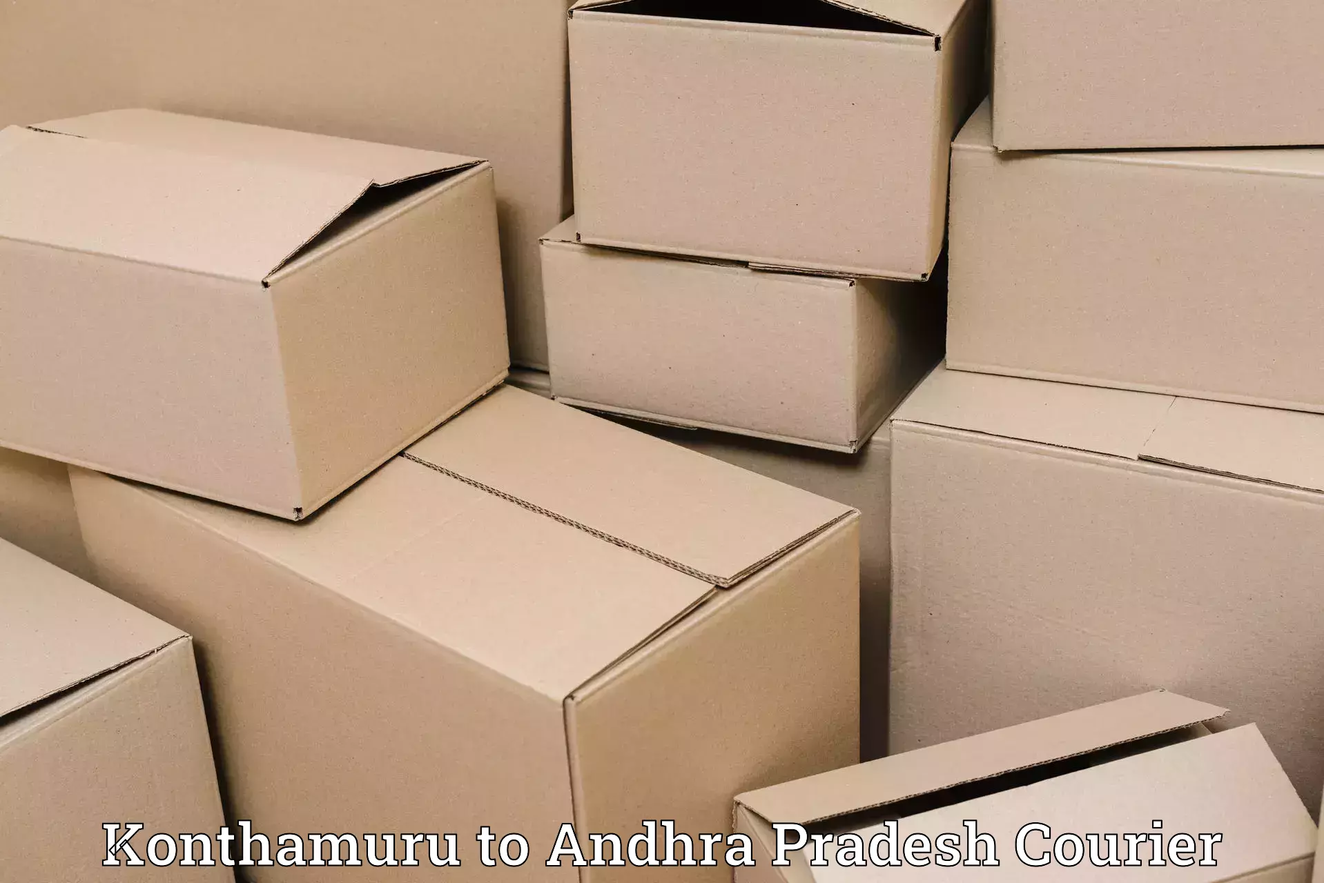 Courier service innovation Konthamuru to Rajahmundry