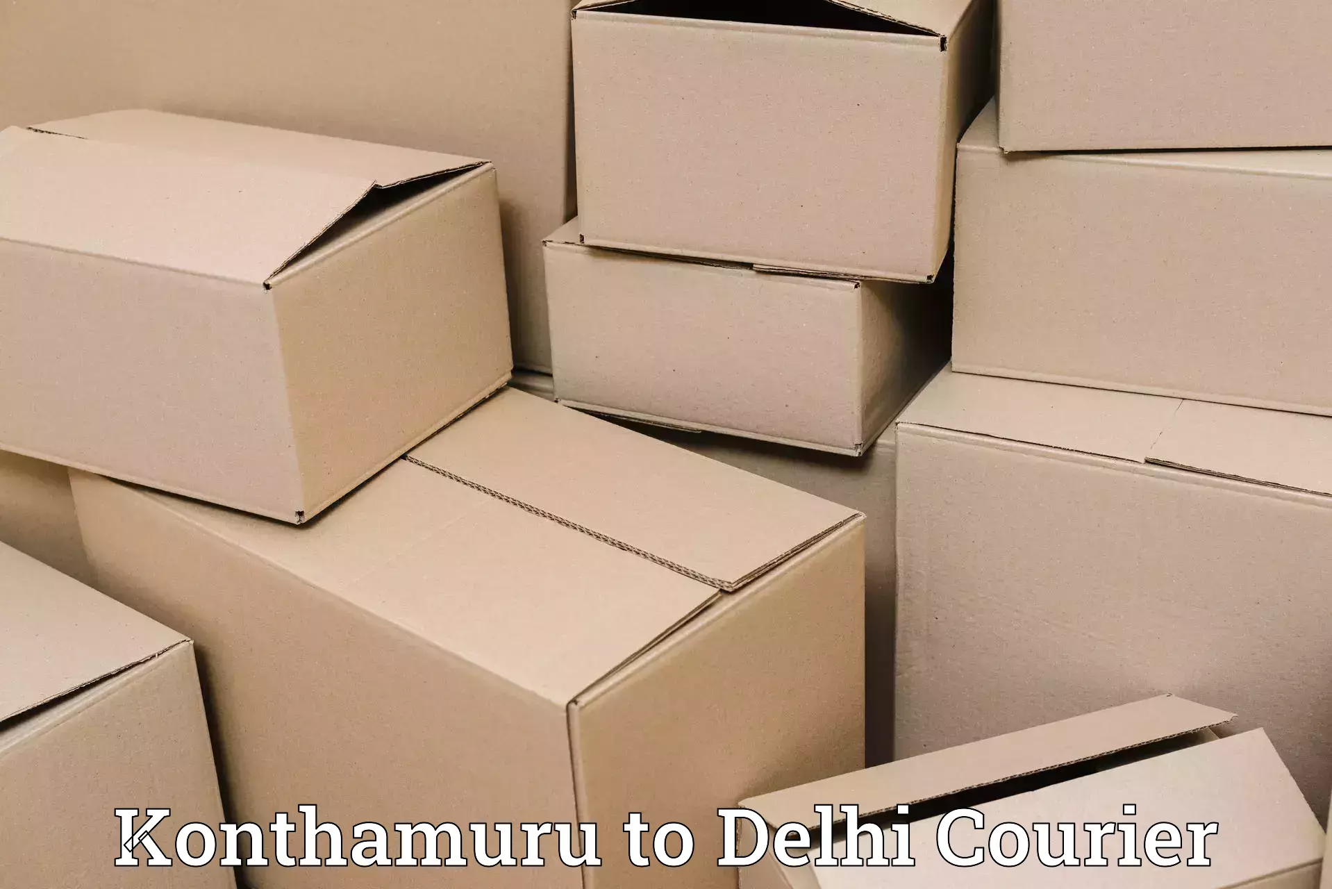 Affordable parcel rates Konthamuru to Naraina Industrial Estate