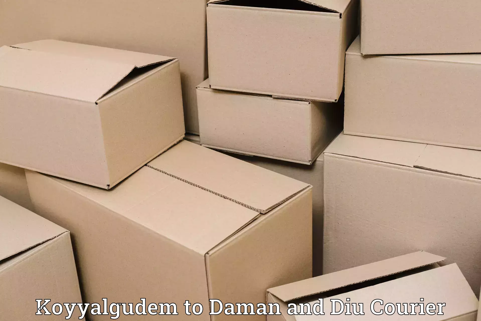 Multi-package shipping Koyyalgudem to Diu