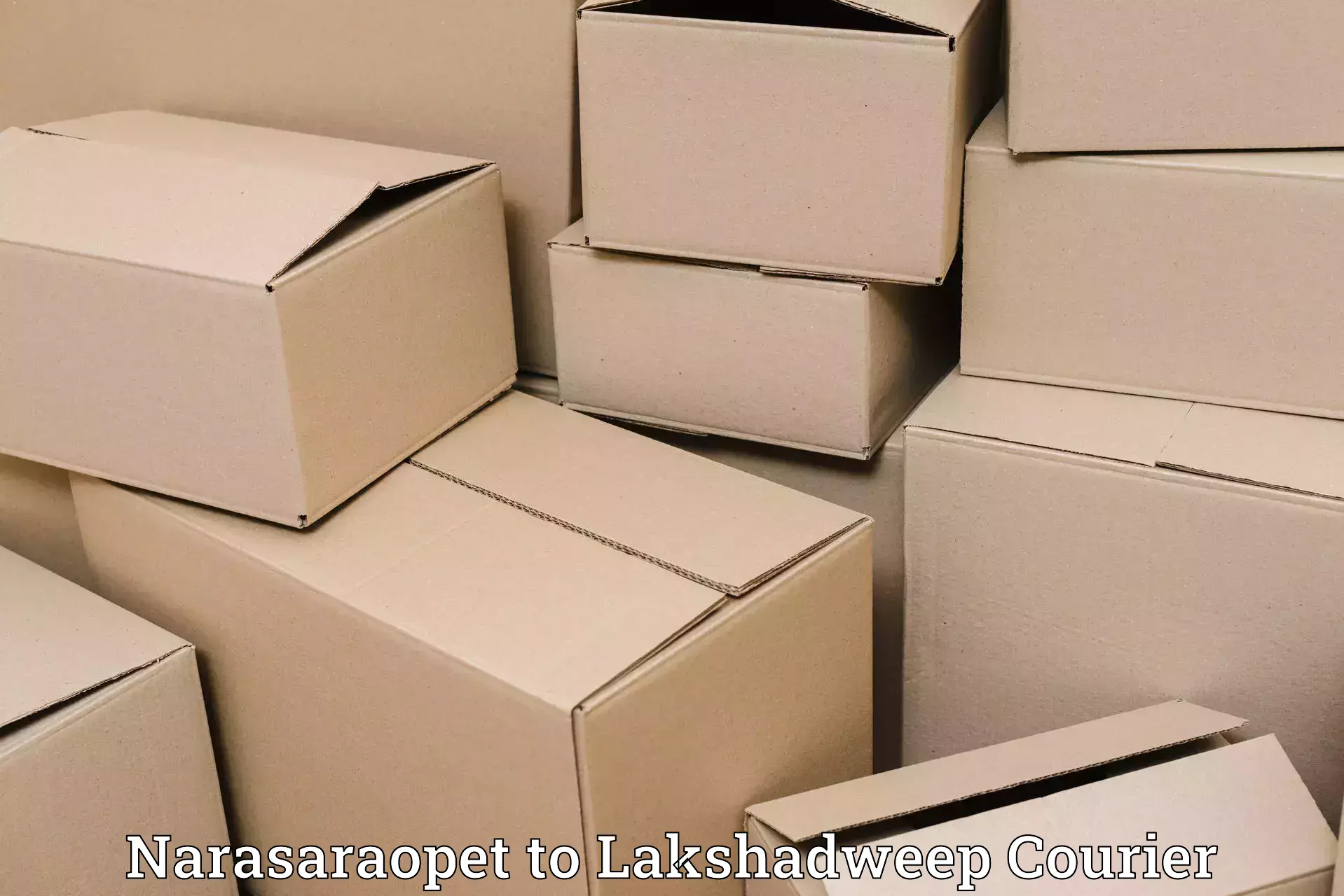 Quality courier partnerships Narasaraopet to Lakshadweep