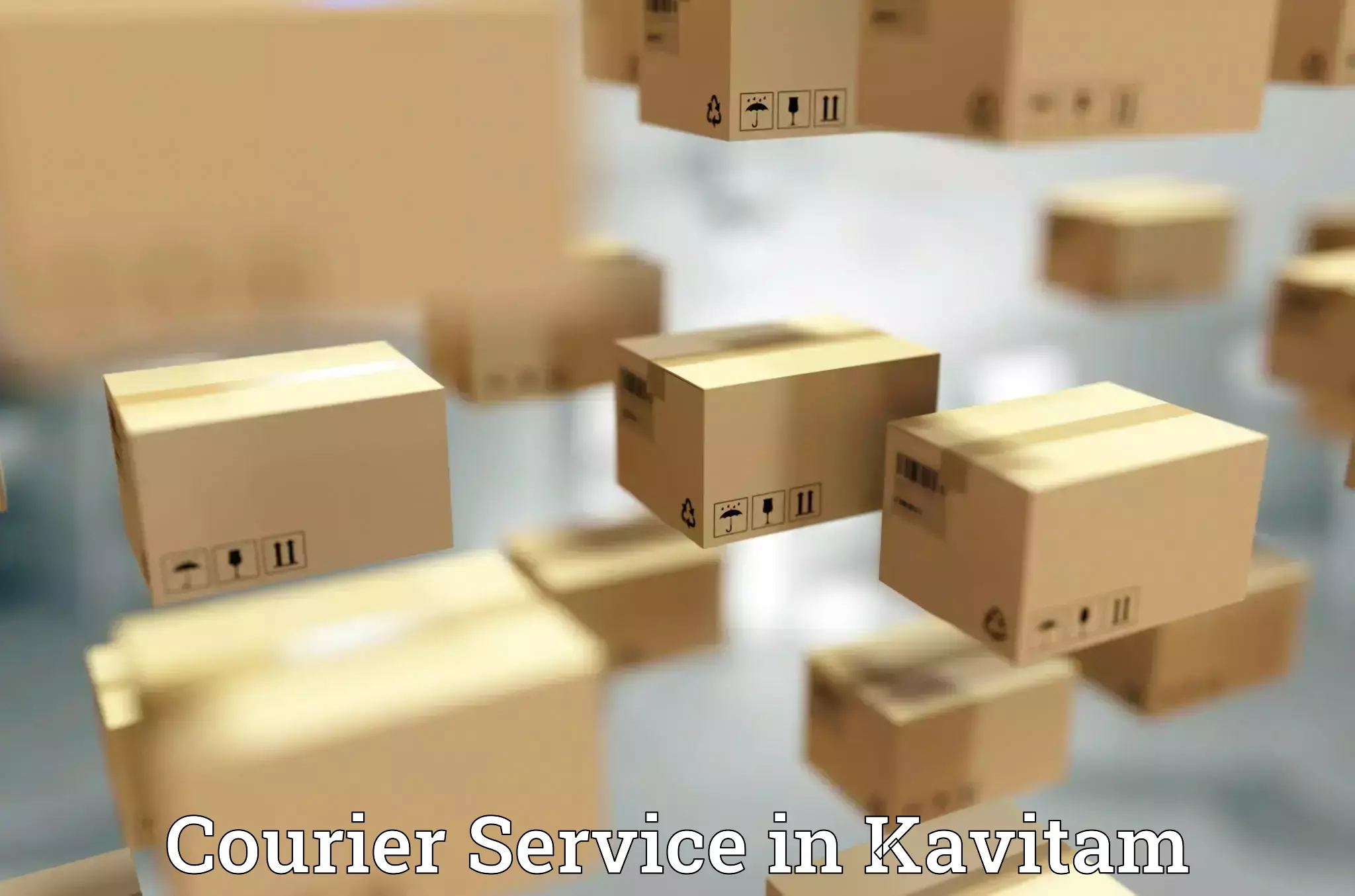 Professional courier handling in Kavitam