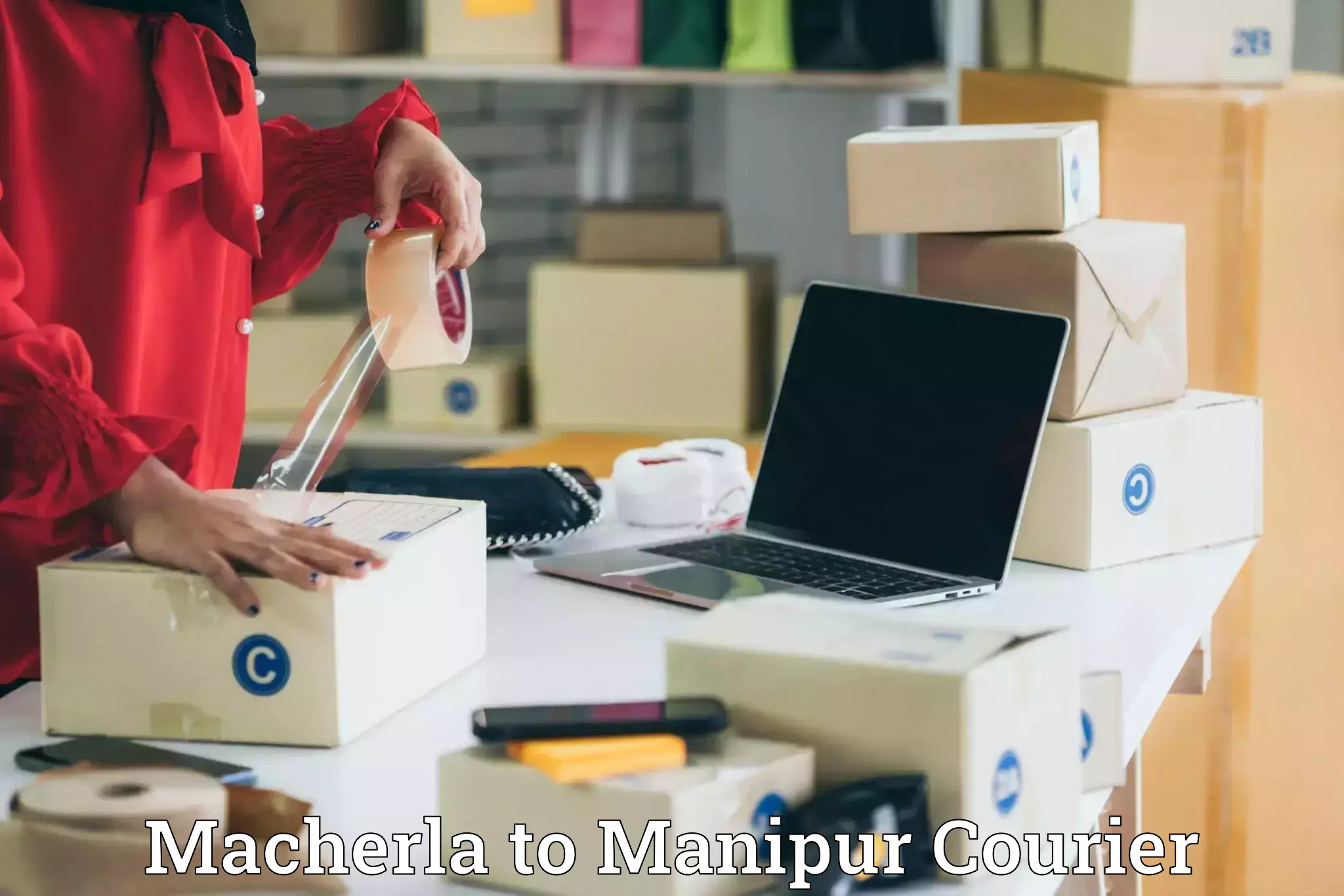 Courier service efficiency Macherla to Churachandpur