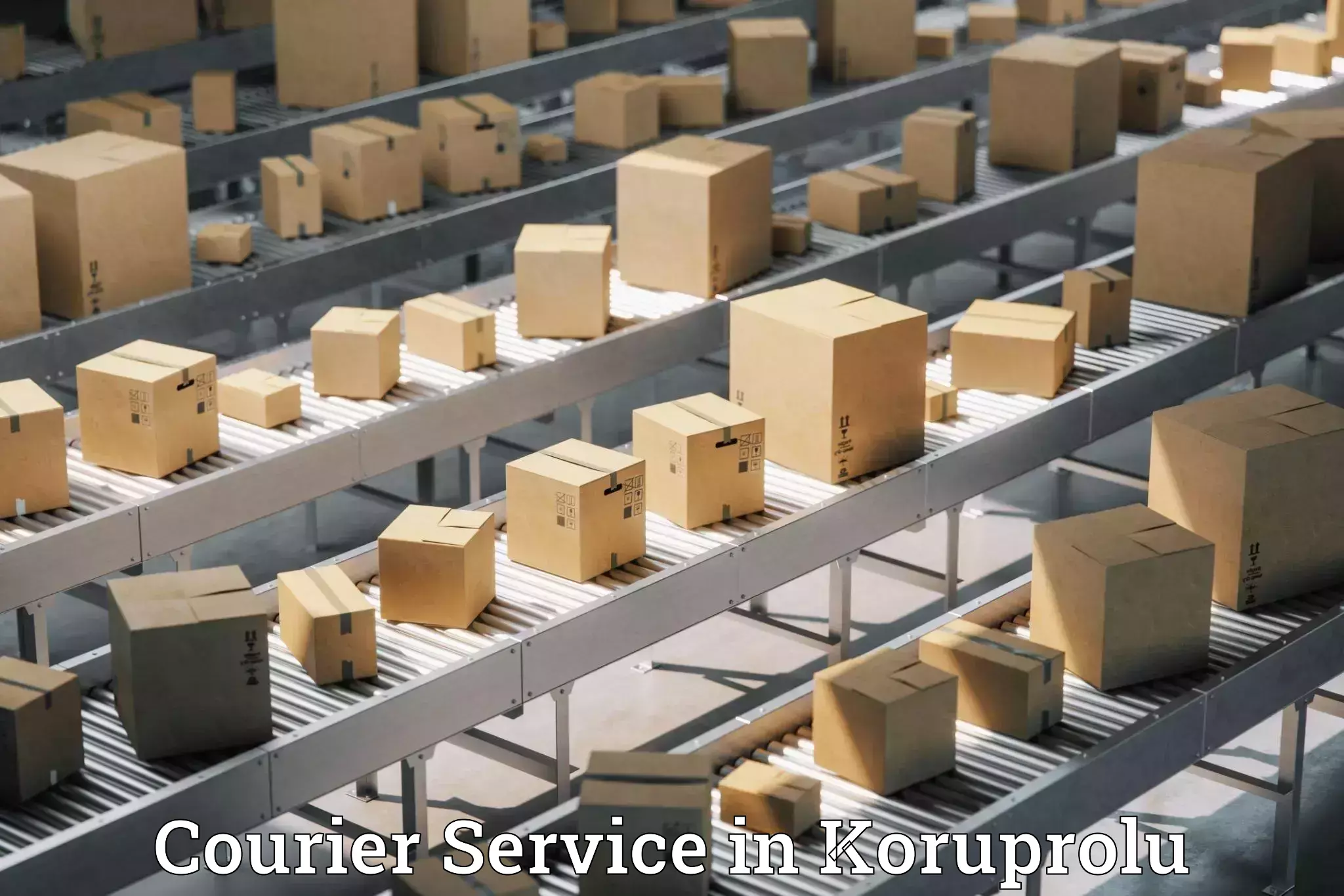 Parcel delivery automation in Koruprolu