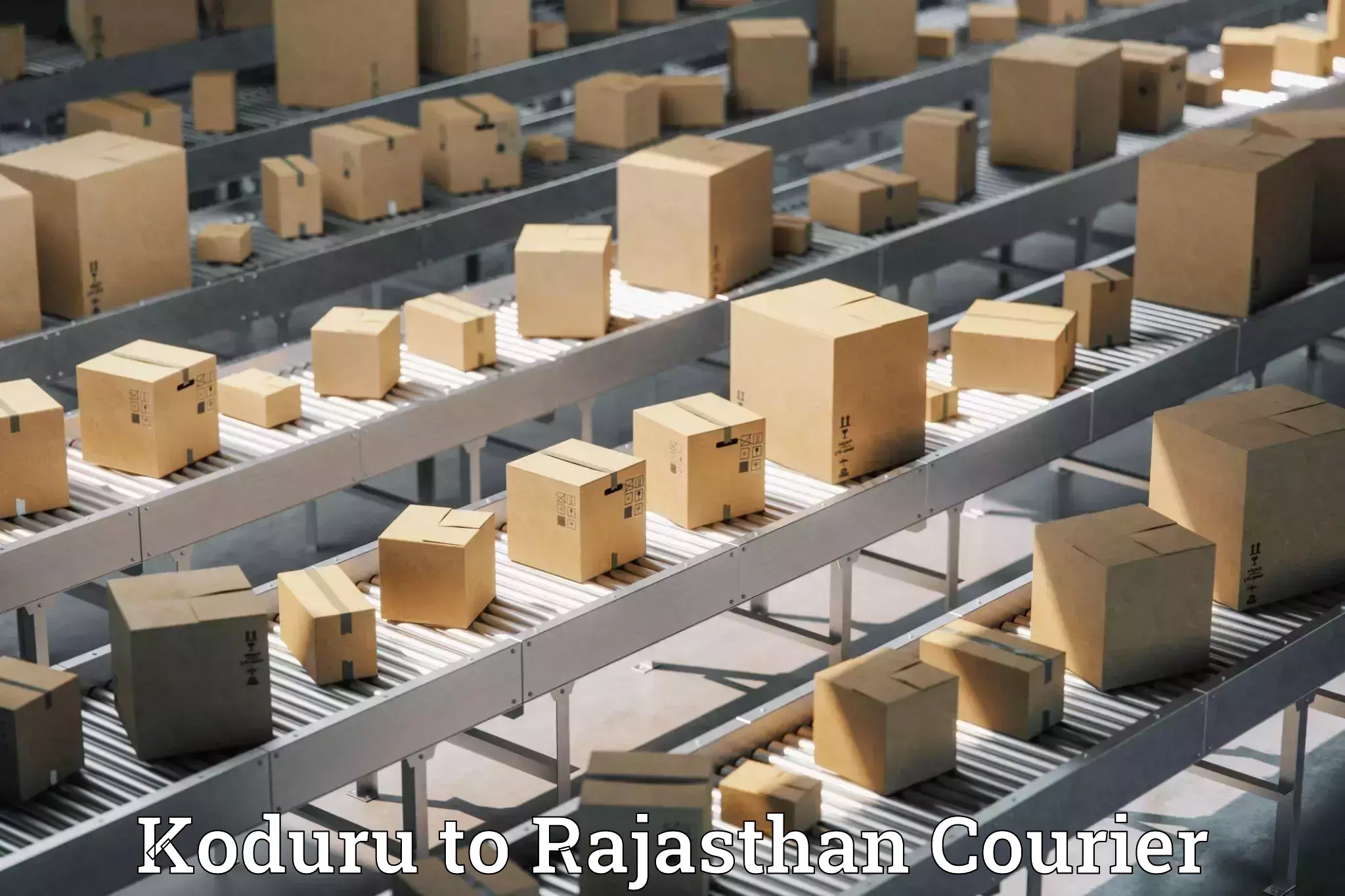 Dynamic courier services in Koduru to Rajasthan
