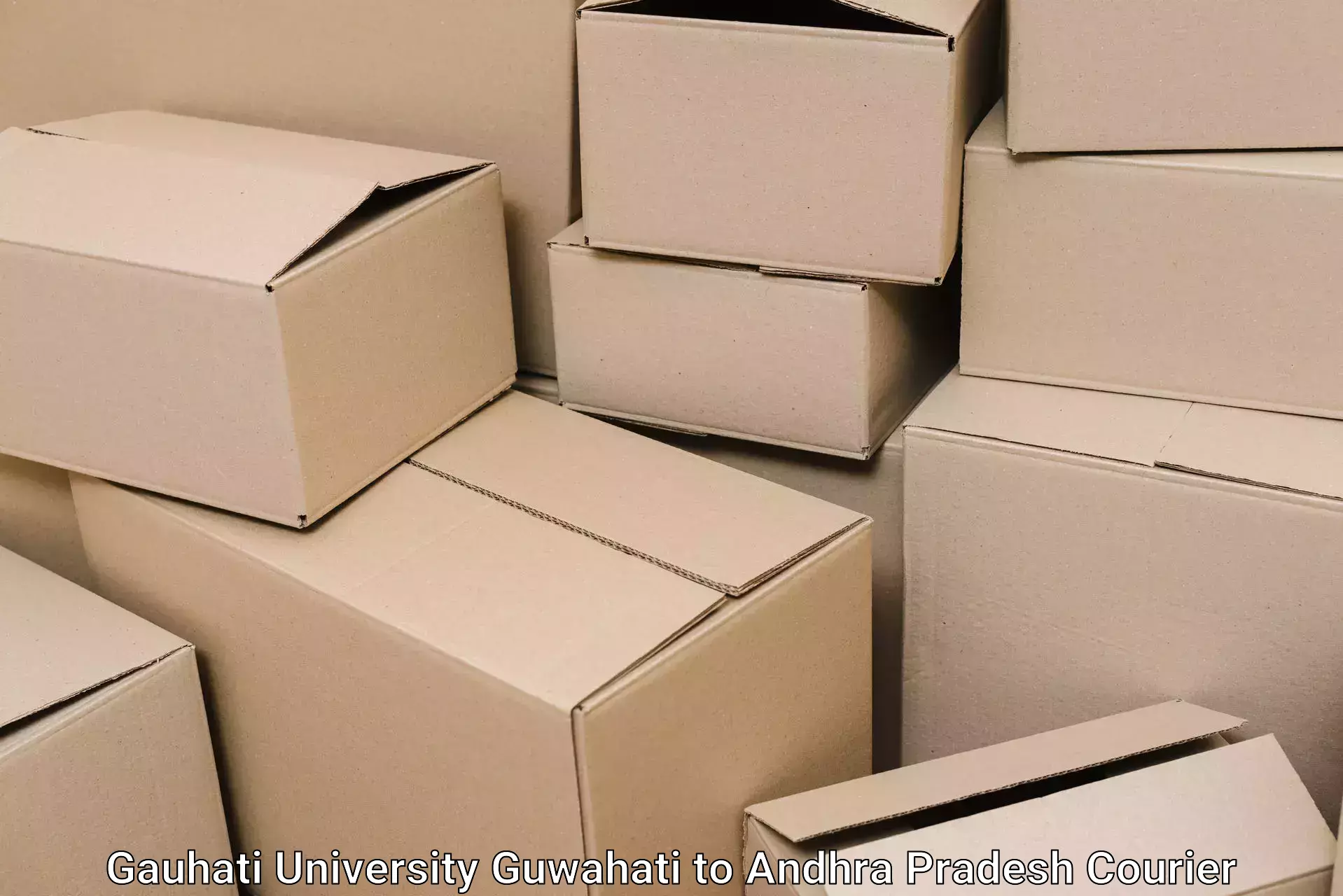 Household goods delivery Gauhati University Guwahati to Chirala