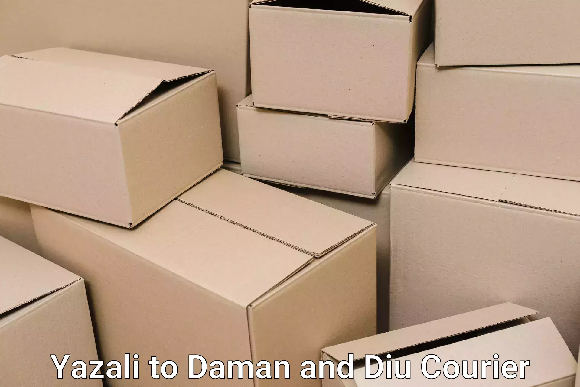 Professional relocation services Yazali to Daman and Diu