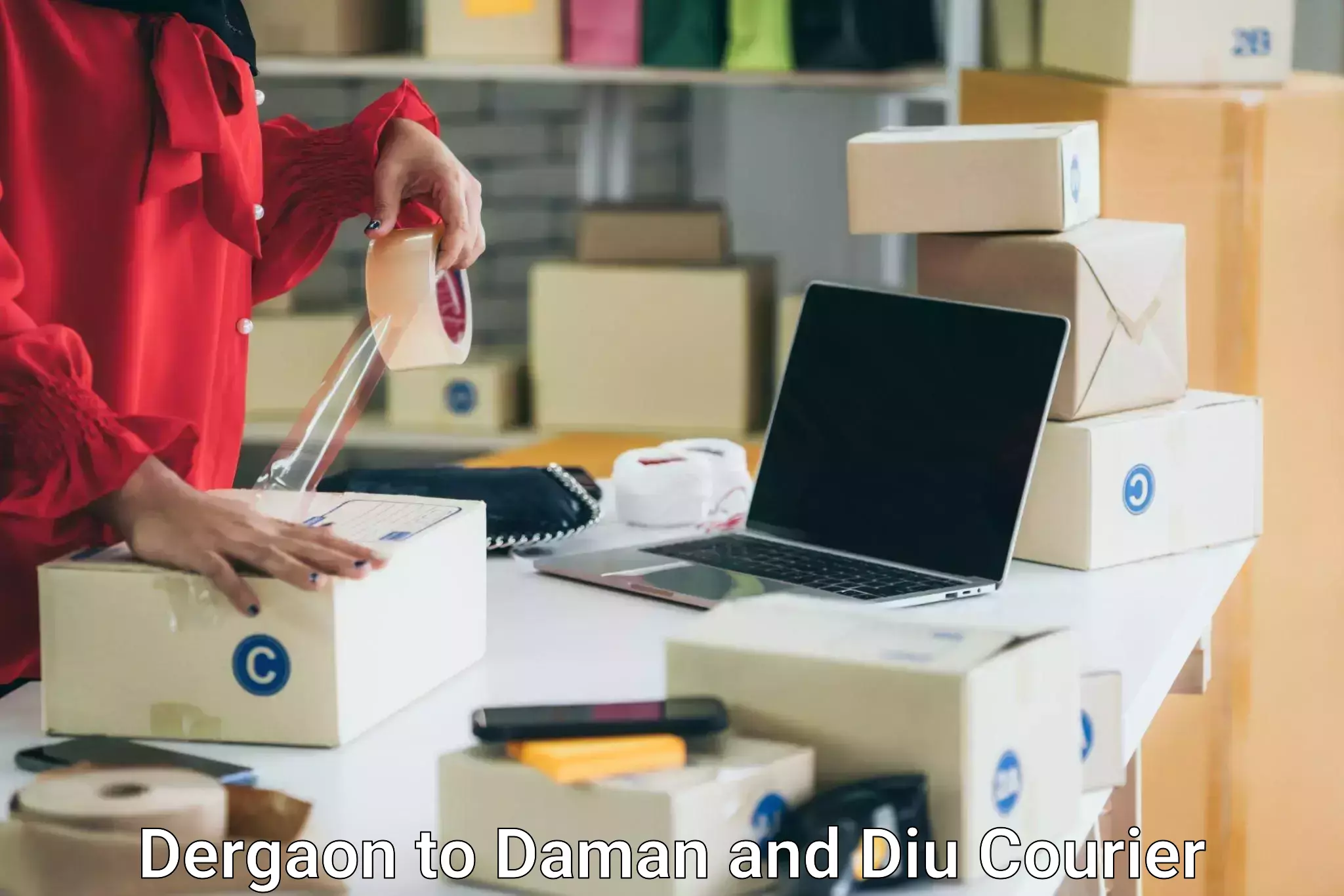 Furniture moving experts Dergaon to Daman and Diu