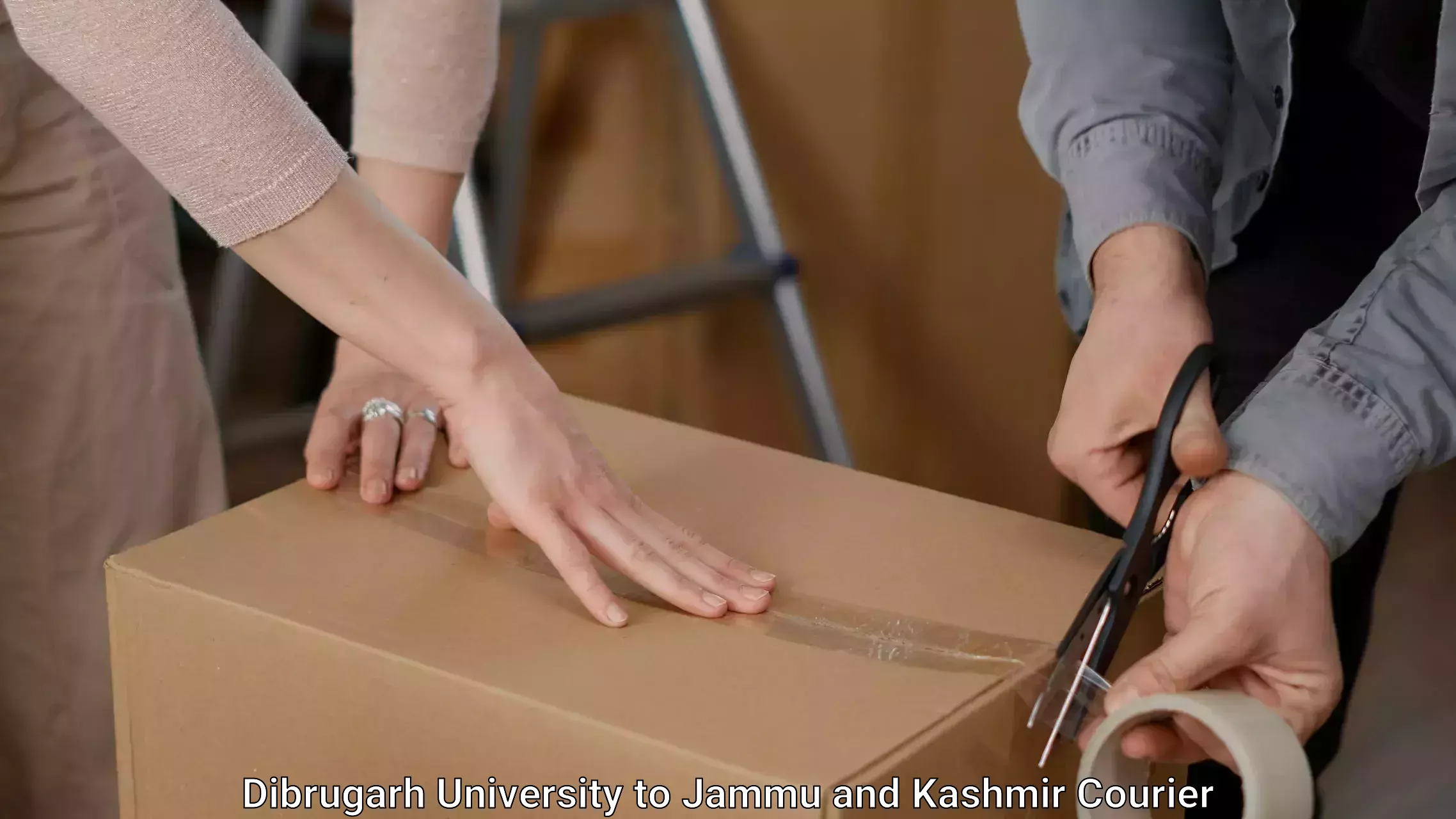 Reliable home moving Dibrugarh University to Jammu and Kashmir