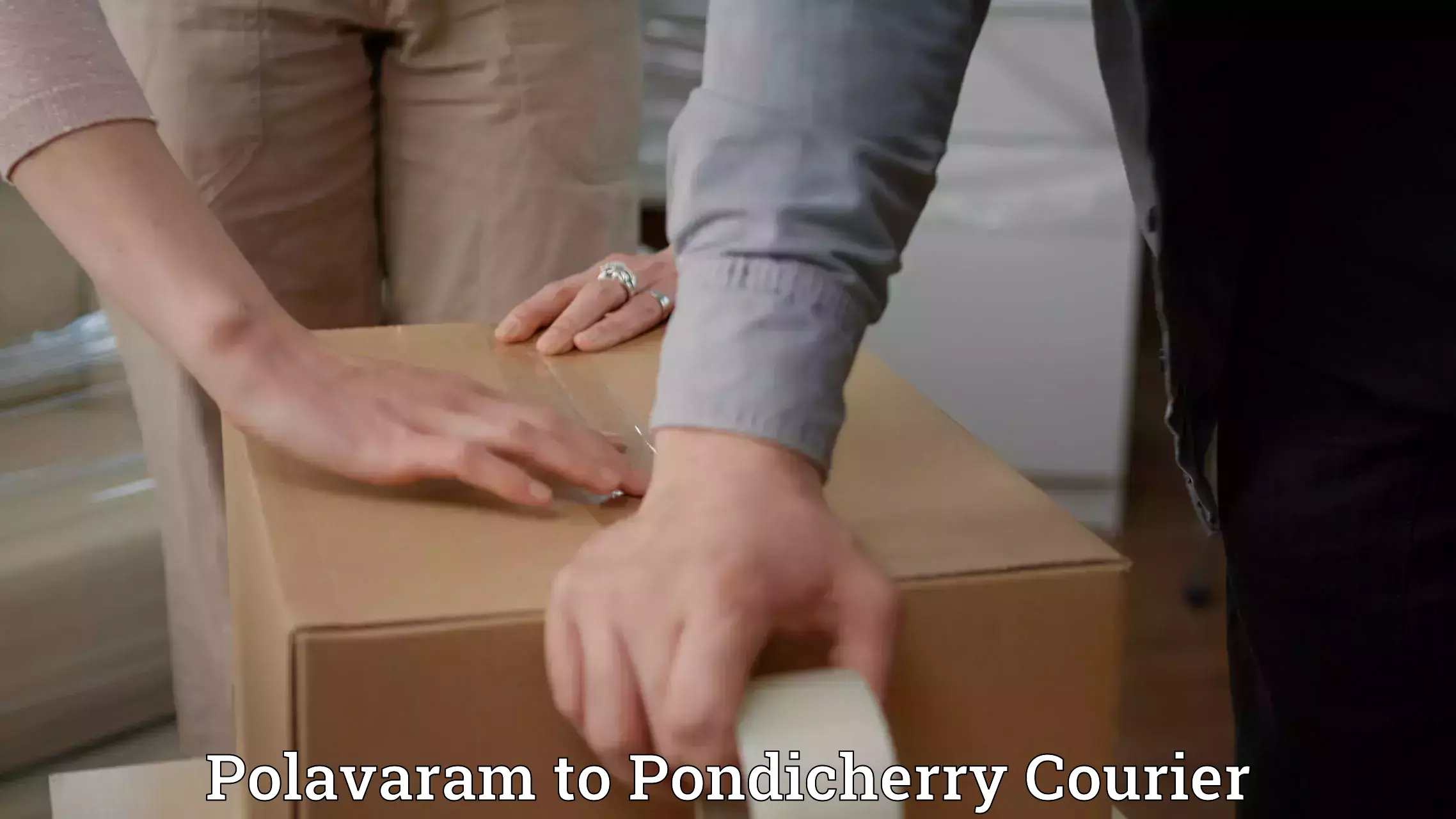 Baggage courier optimization Polavaram to Pondicherry University