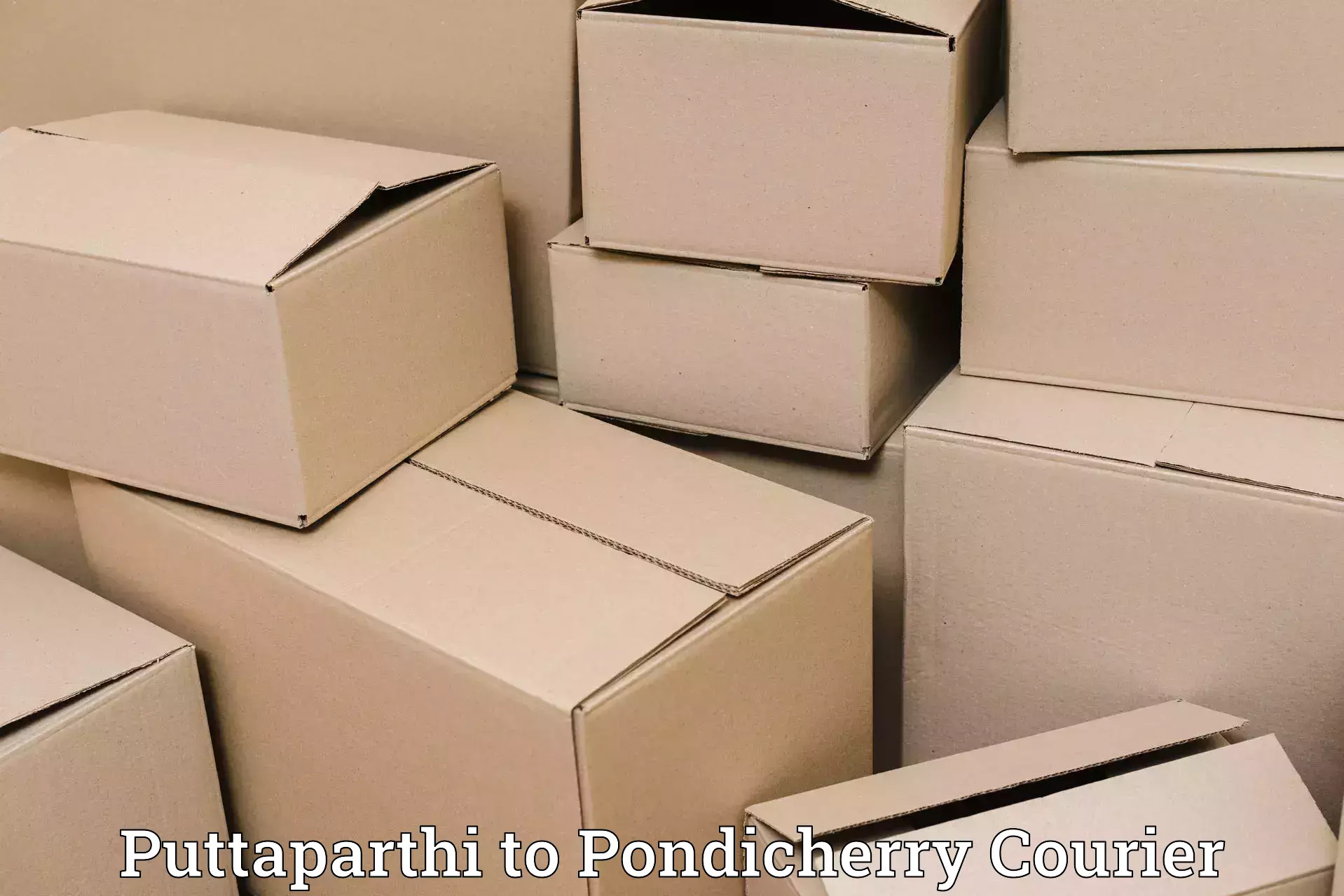 Flexible luggage courier service in Puttaparthi to Pondicherry