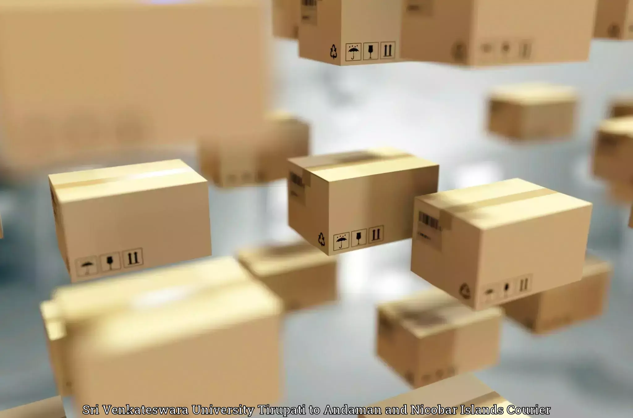 Baggage transport cost in Sri Venkateswara University Tirupati to Andaman and Nicobar Islands