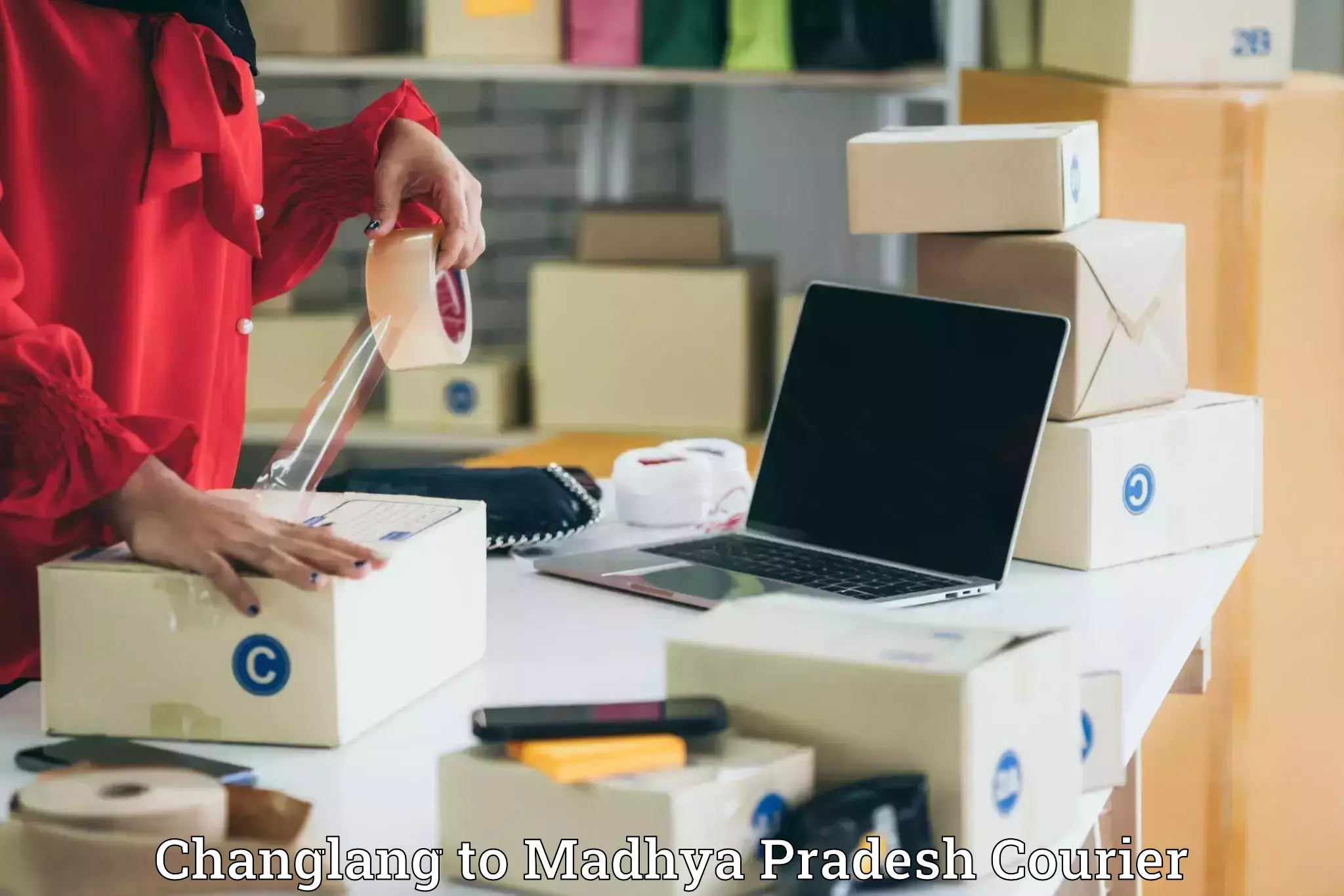 Luggage delivery calculator Changlang to Madhya Pradesh