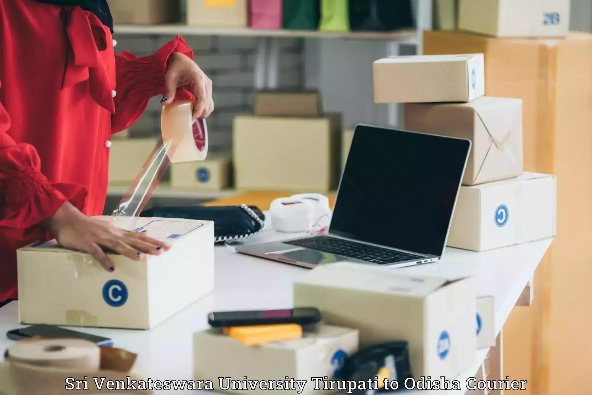 Online luggage shipping in Sri Venkateswara University Tirupati to Asika