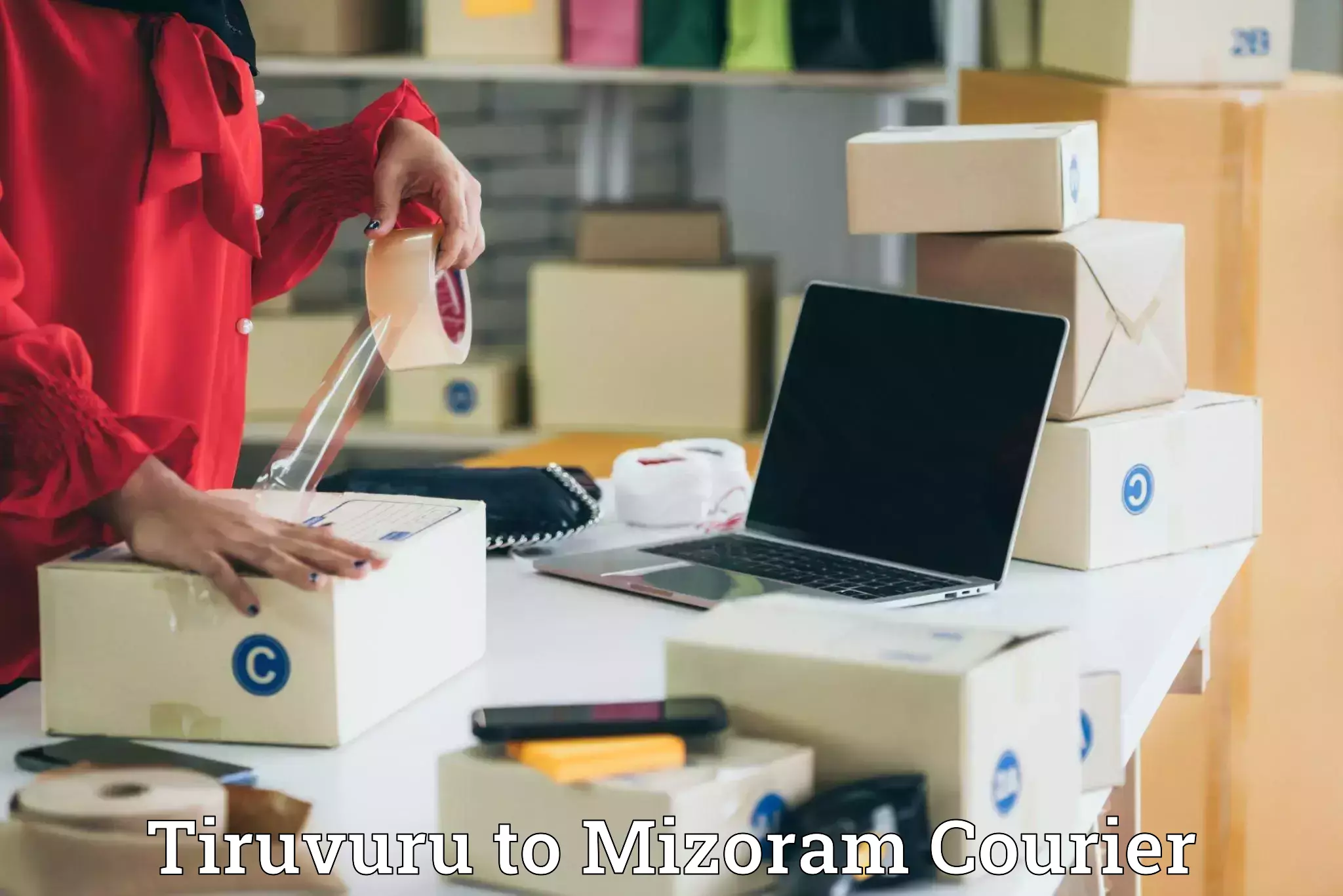 Excess baggage transport Tiruvuru to Mizoram