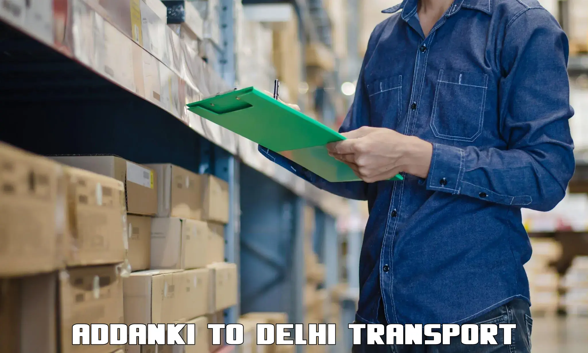 Vehicle courier services in Addanki to Delhi Technological University DTU