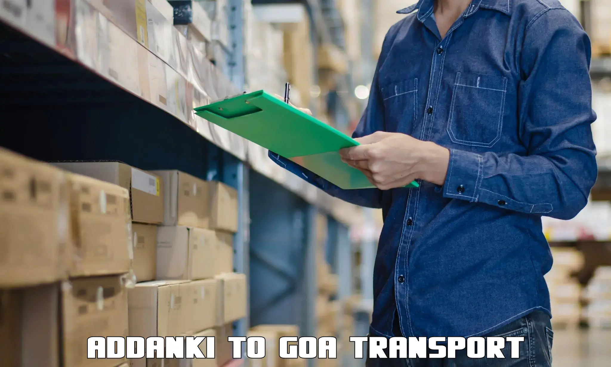 Commercial transport service Addanki to Panaji