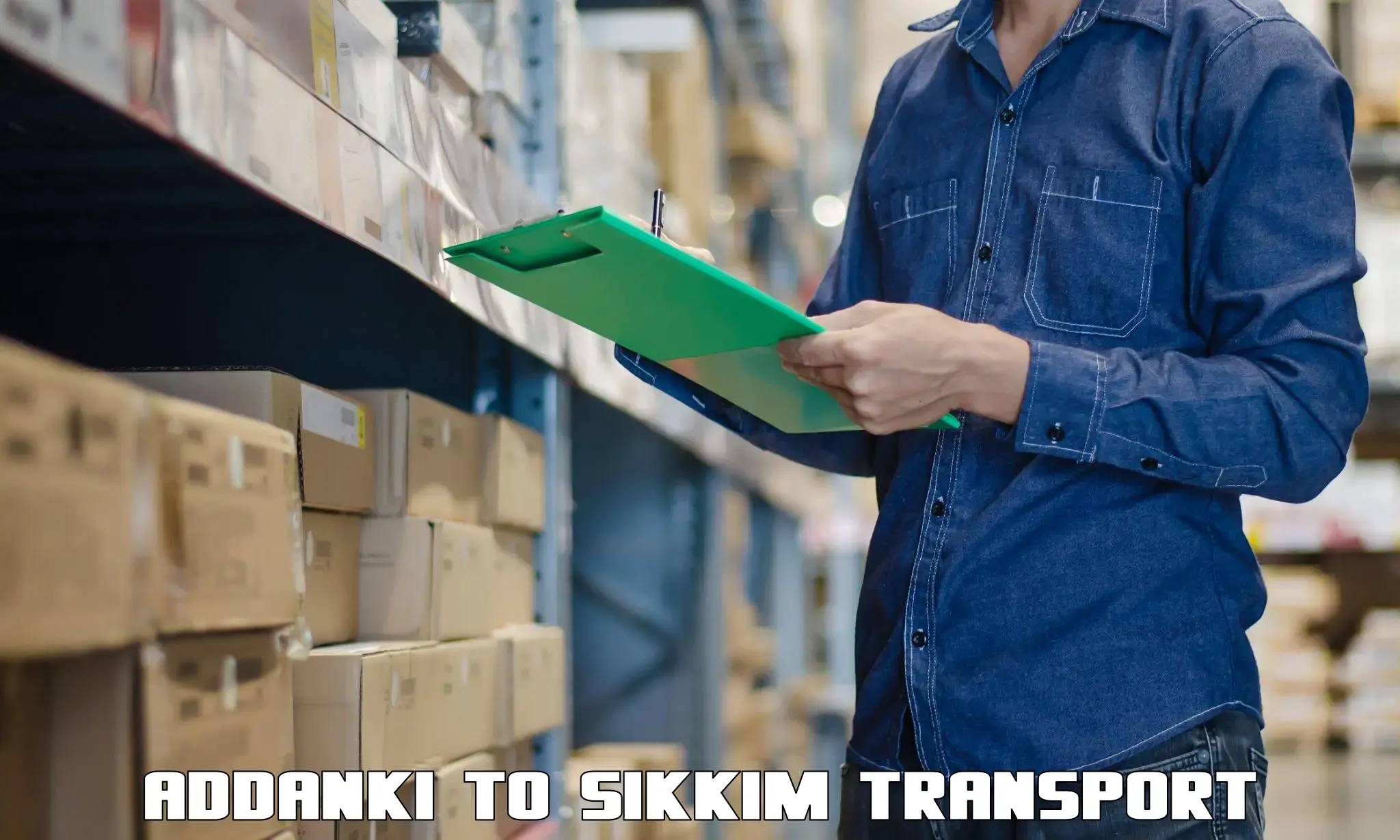 Transport in sharing Addanki to Sikkim