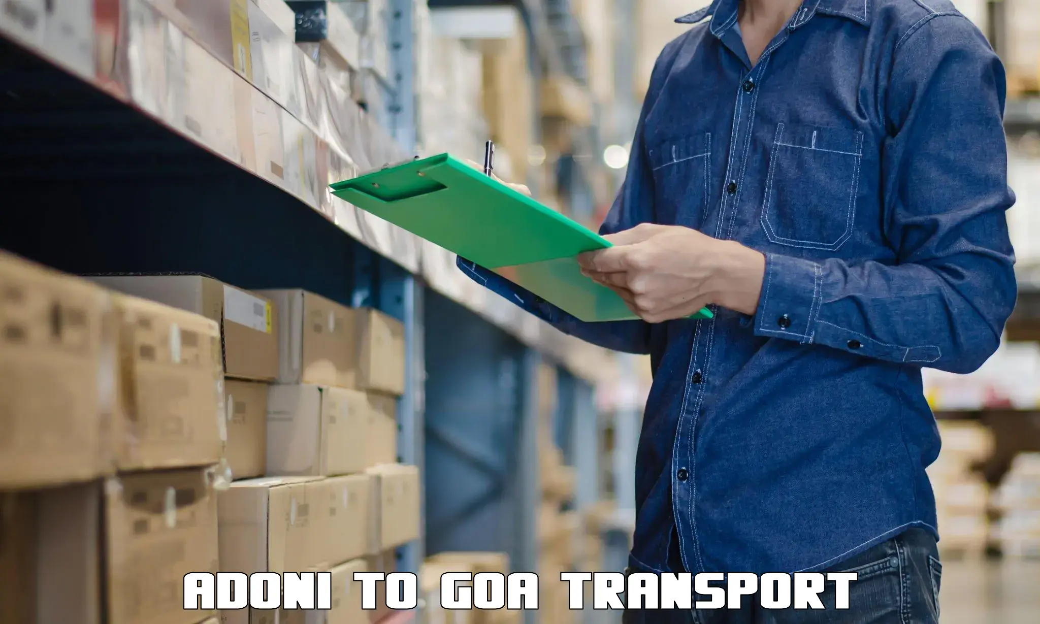 Parcel transport services Adoni to Goa