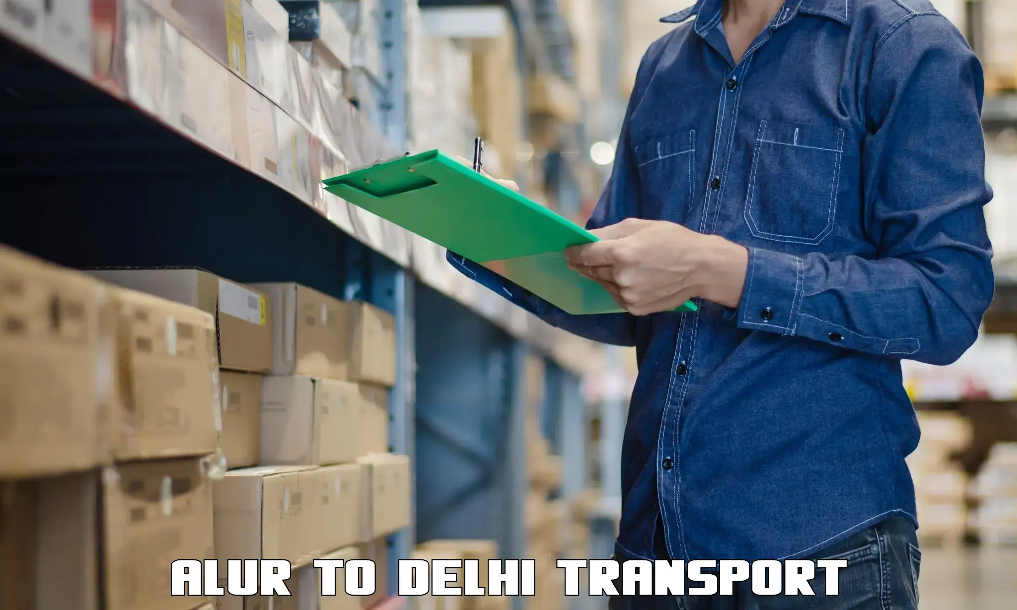 All India transport service Alur to Naraina Industrial Estate