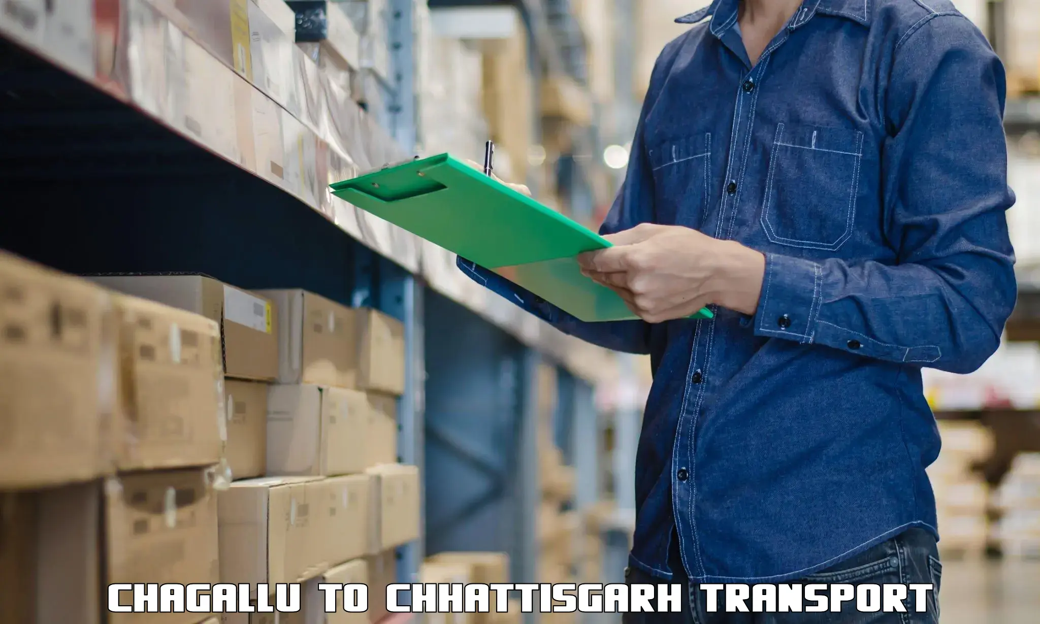 Cargo transportation services in Chagallu to Raipur