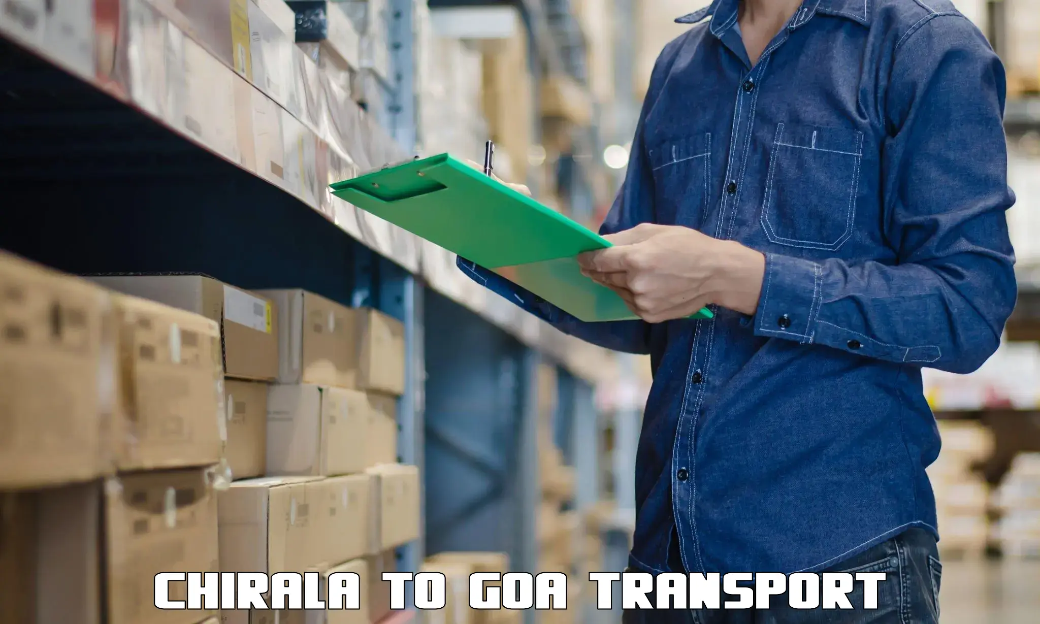 Vehicle parcel service Chirala to Bardez