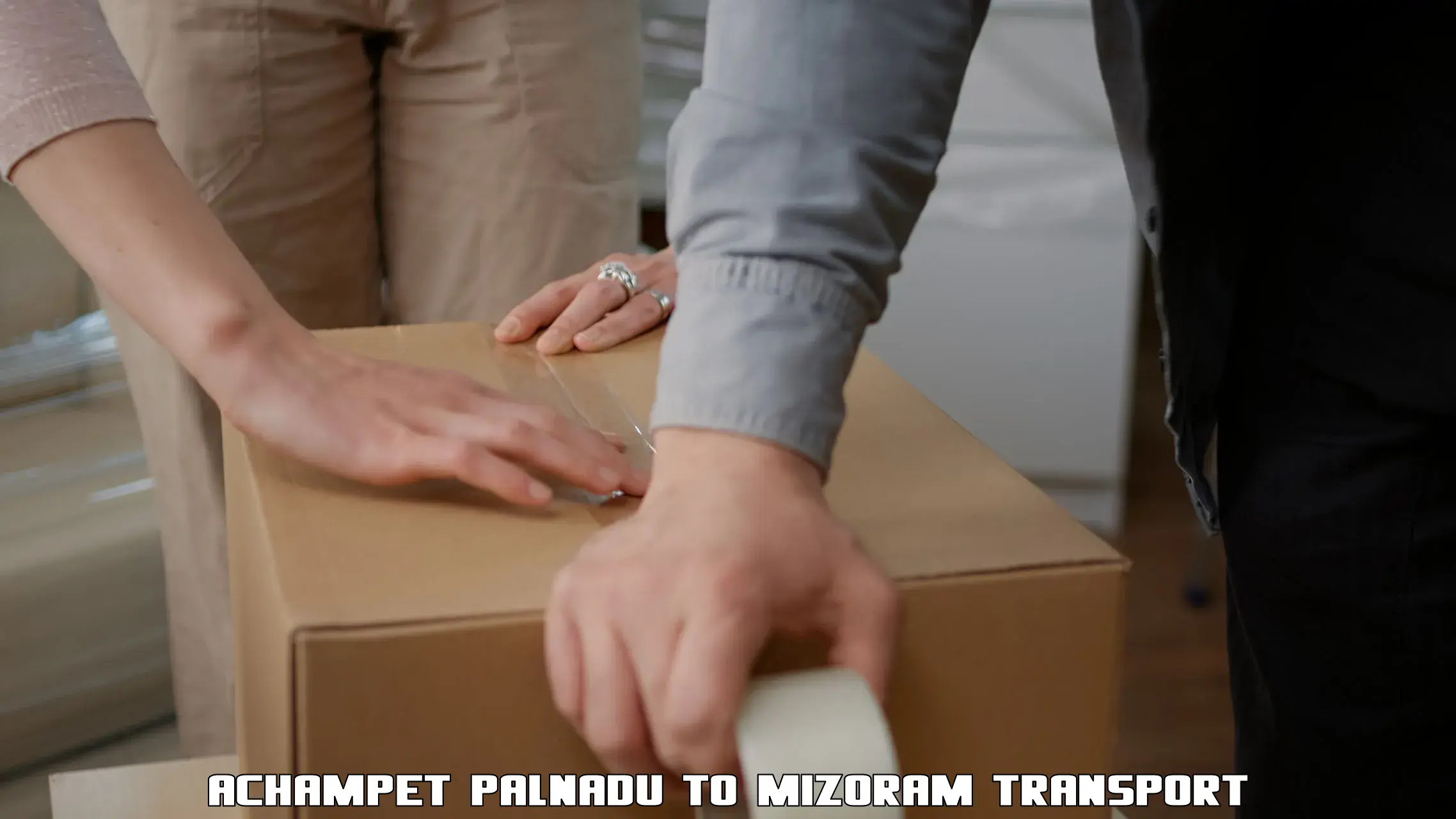 Parcel transport services in Achampet Palnadu to NIT Aizawl