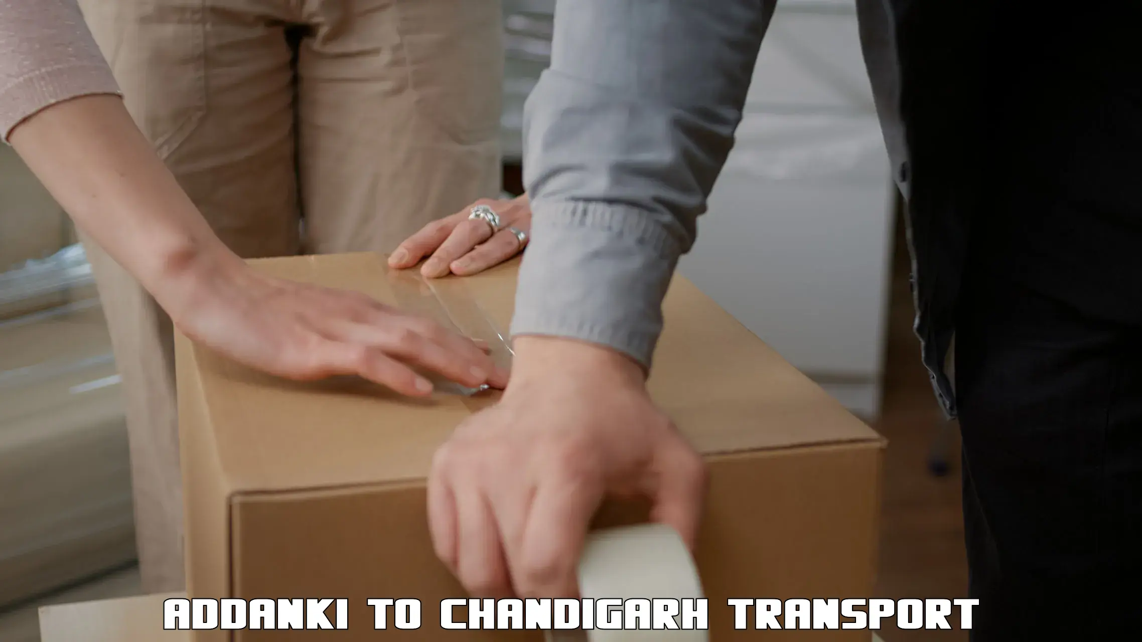 Package delivery services Addanki to Panjab University Chandigarh