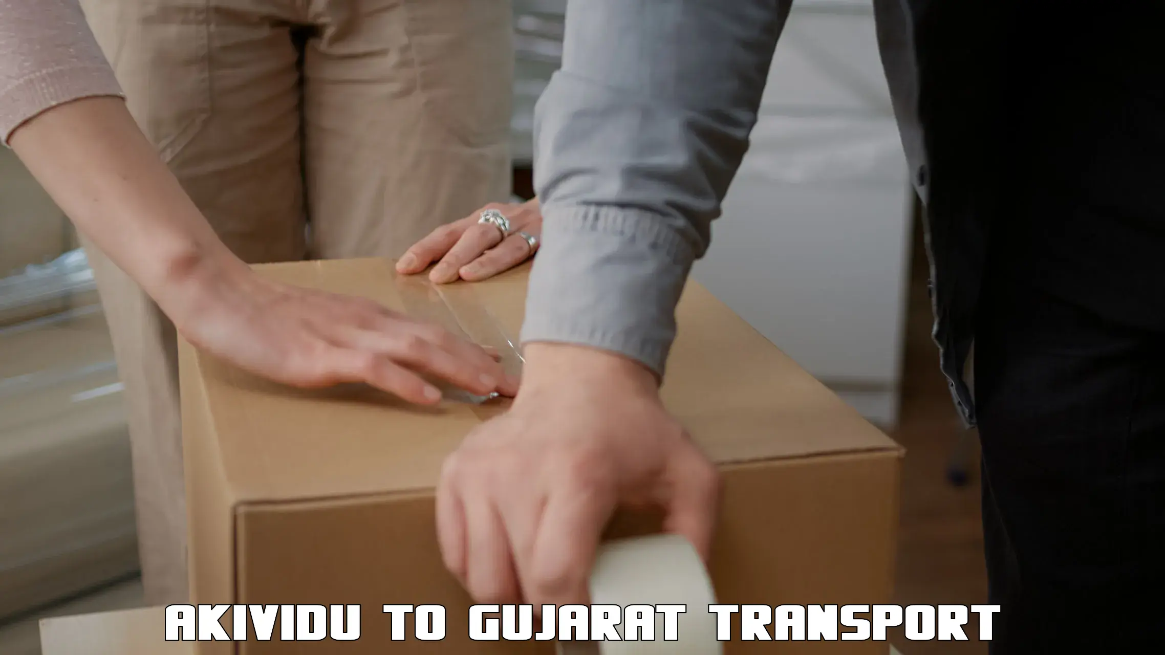 Vehicle parcel service in Akividu to Valsad