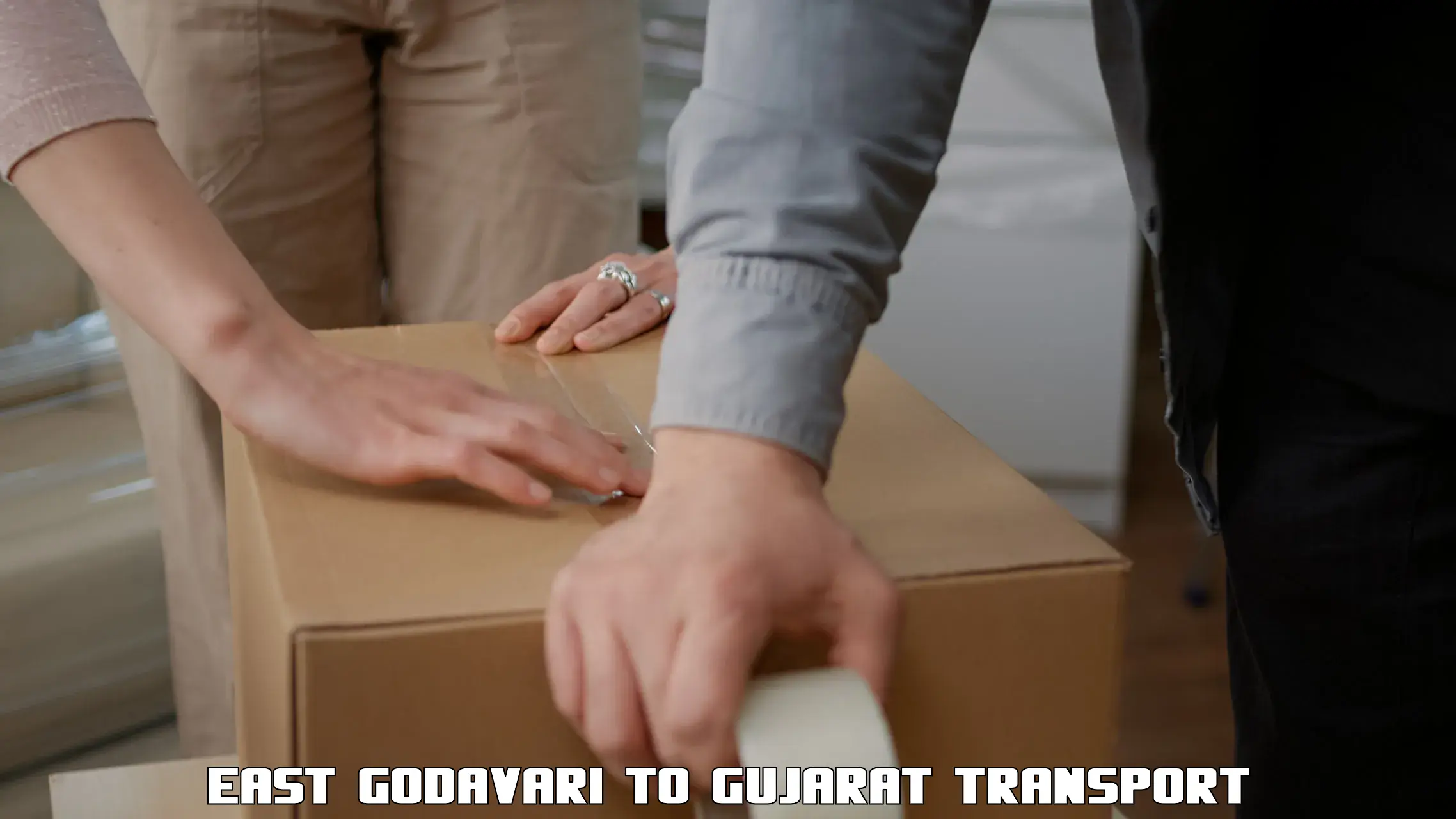 Container transport service East Godavari to NIT Surat
