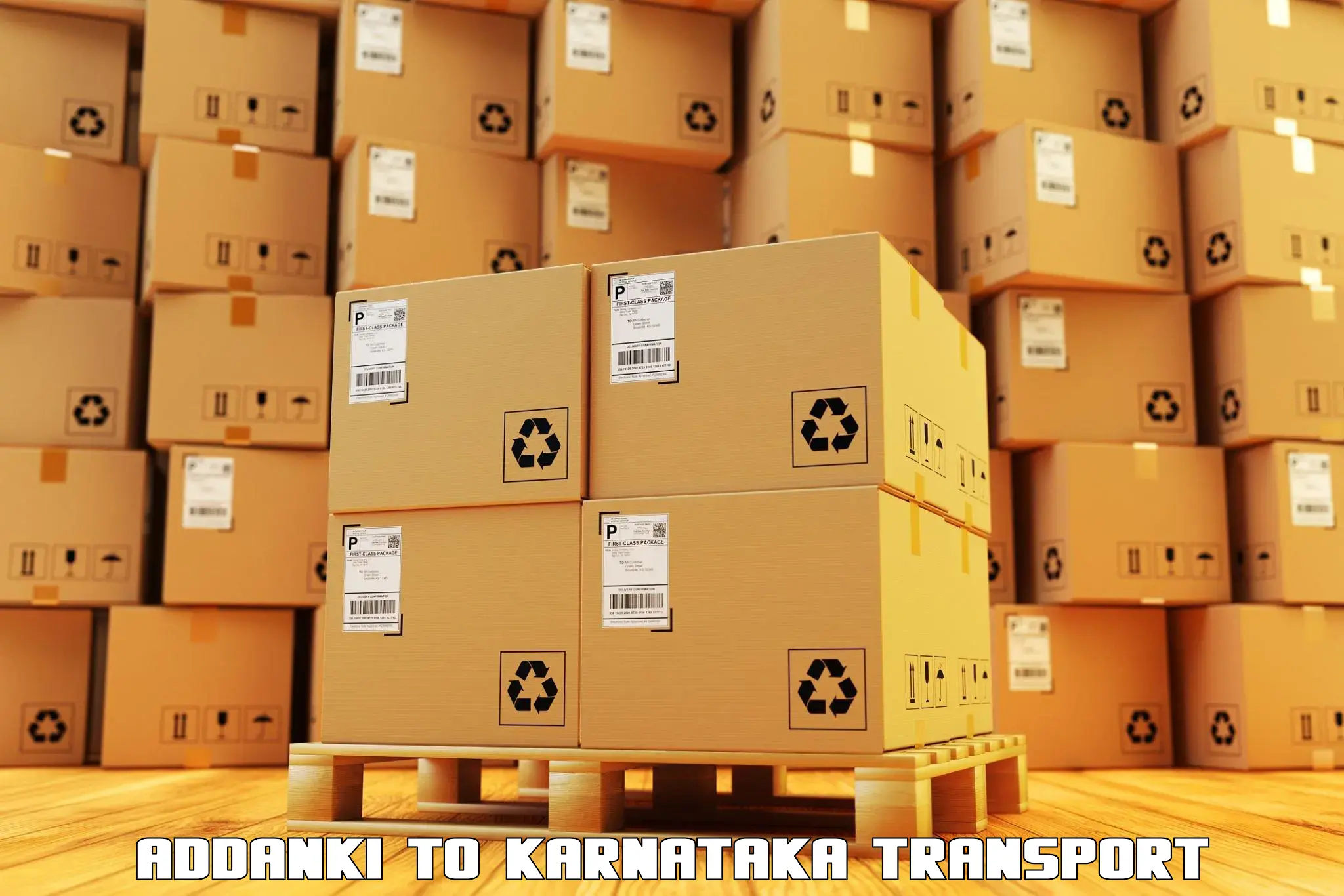 Intercity goods transport Addanki to Khanapur Karnataka